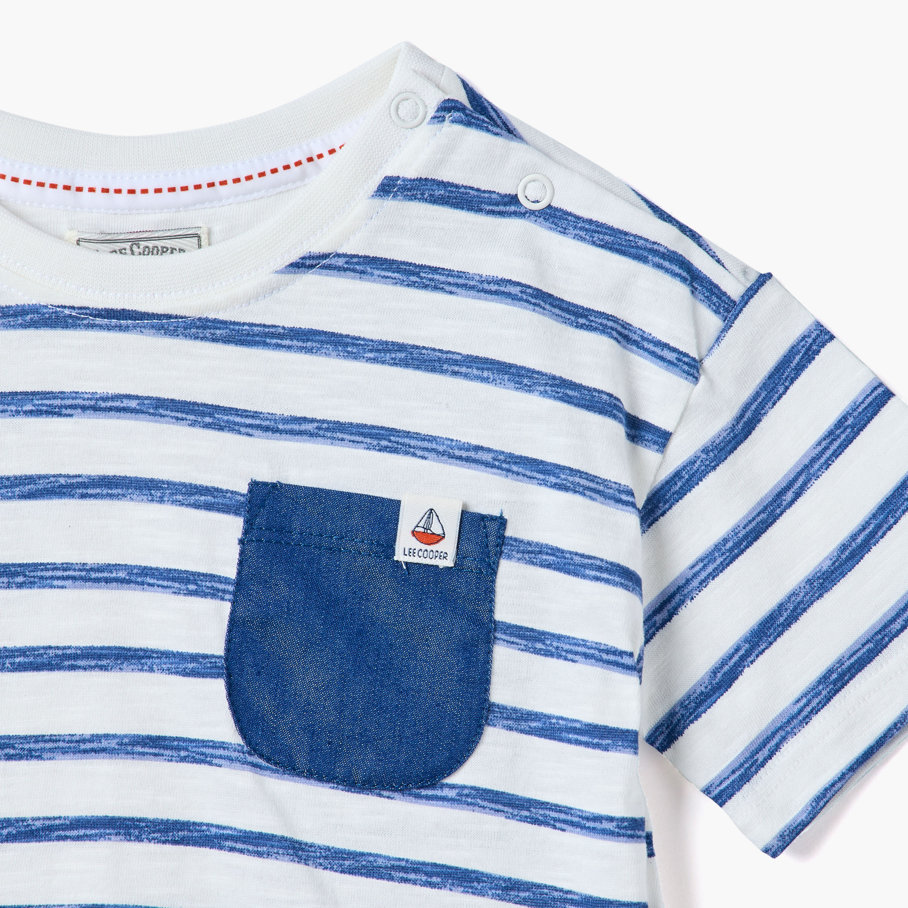 Lee Cooper Striped T-shirt with Chest Pocket-baby-boys-clothing-tshirtsandpolos-image-3