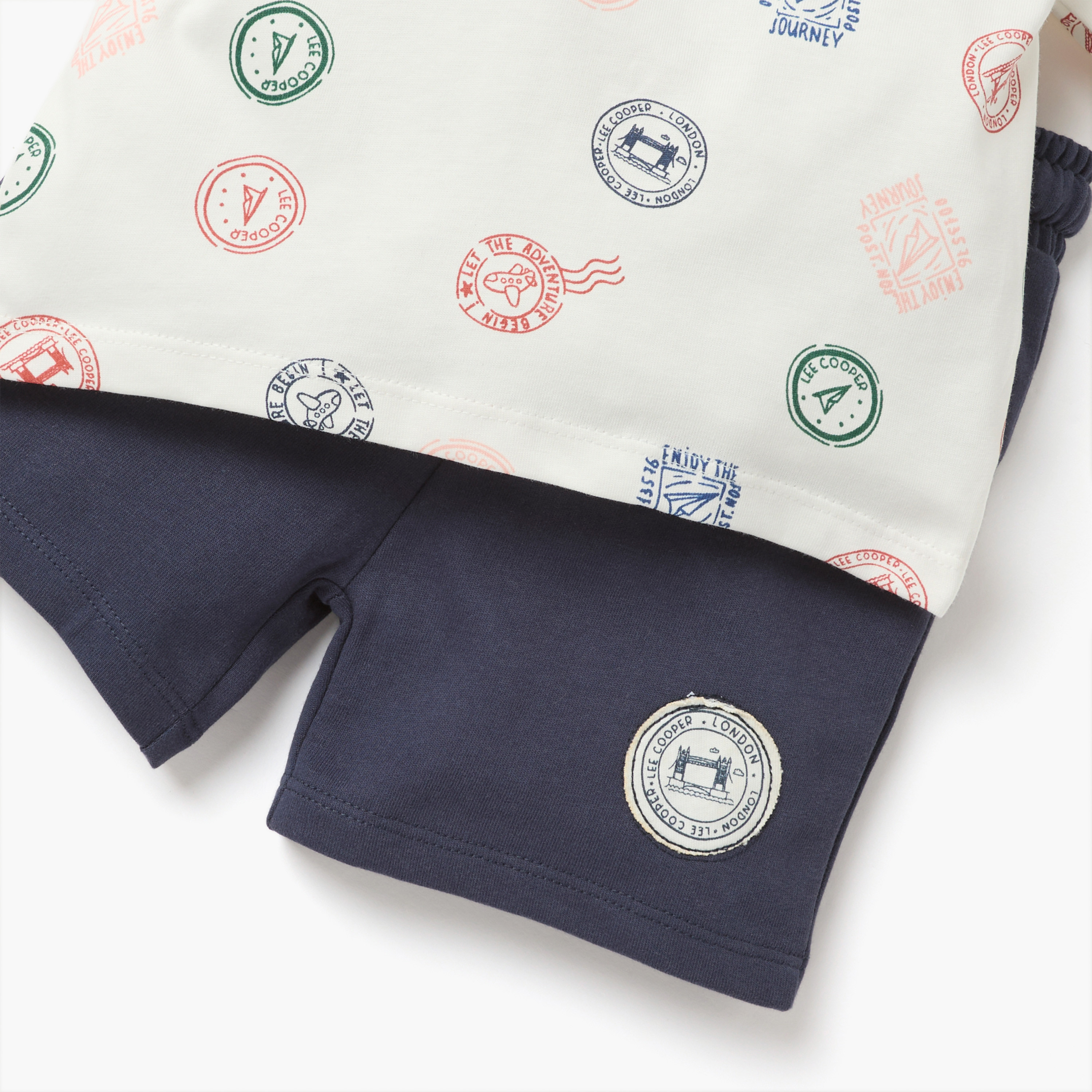 Lee Cooper Graphic Print T-shirt and Shorts Set-baby-boys-clothing-setsandcoords-image-4