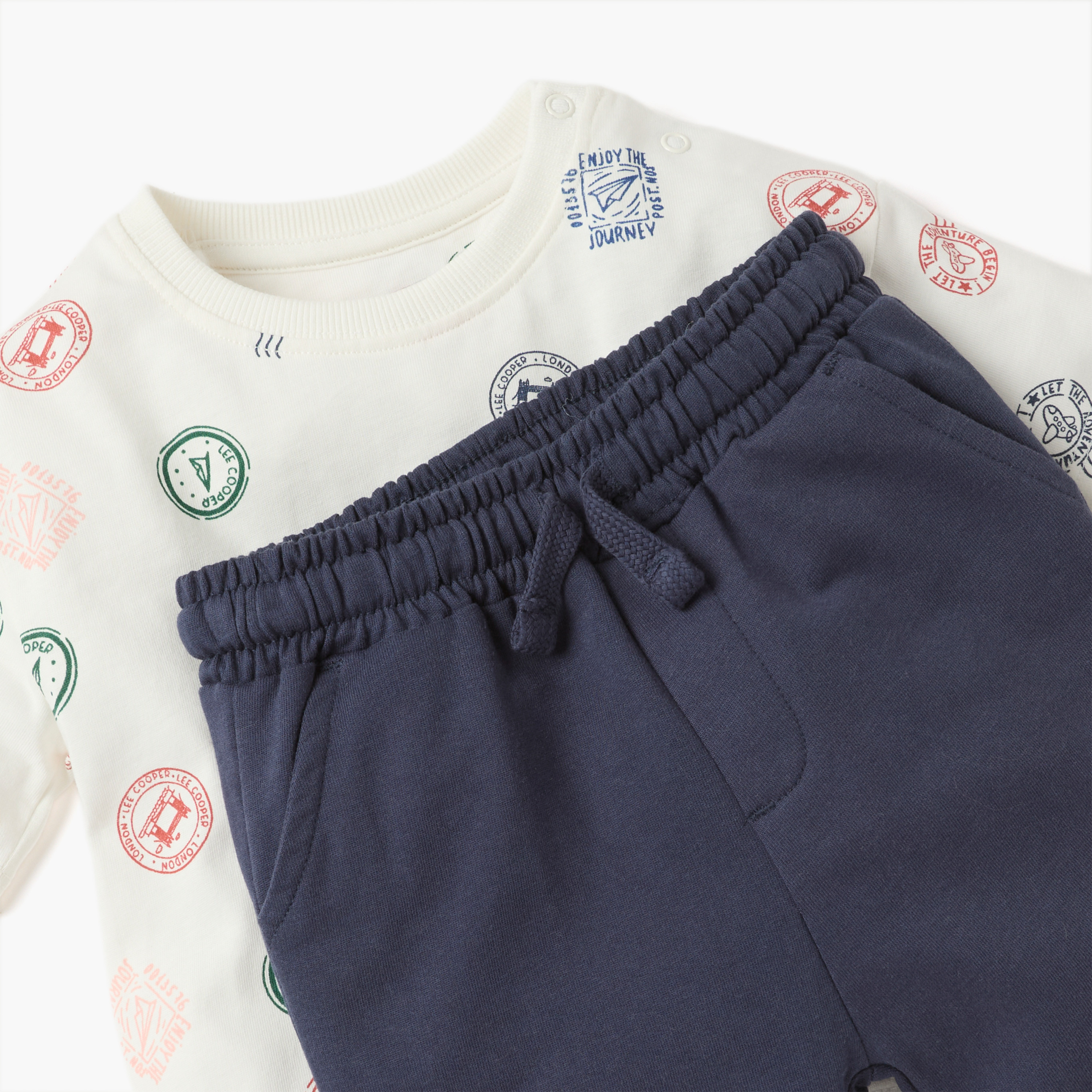 Lee Cooper Graphic Print T-shirt and Shorts Set-baby-boys-clothing-setsandcoords-image-5