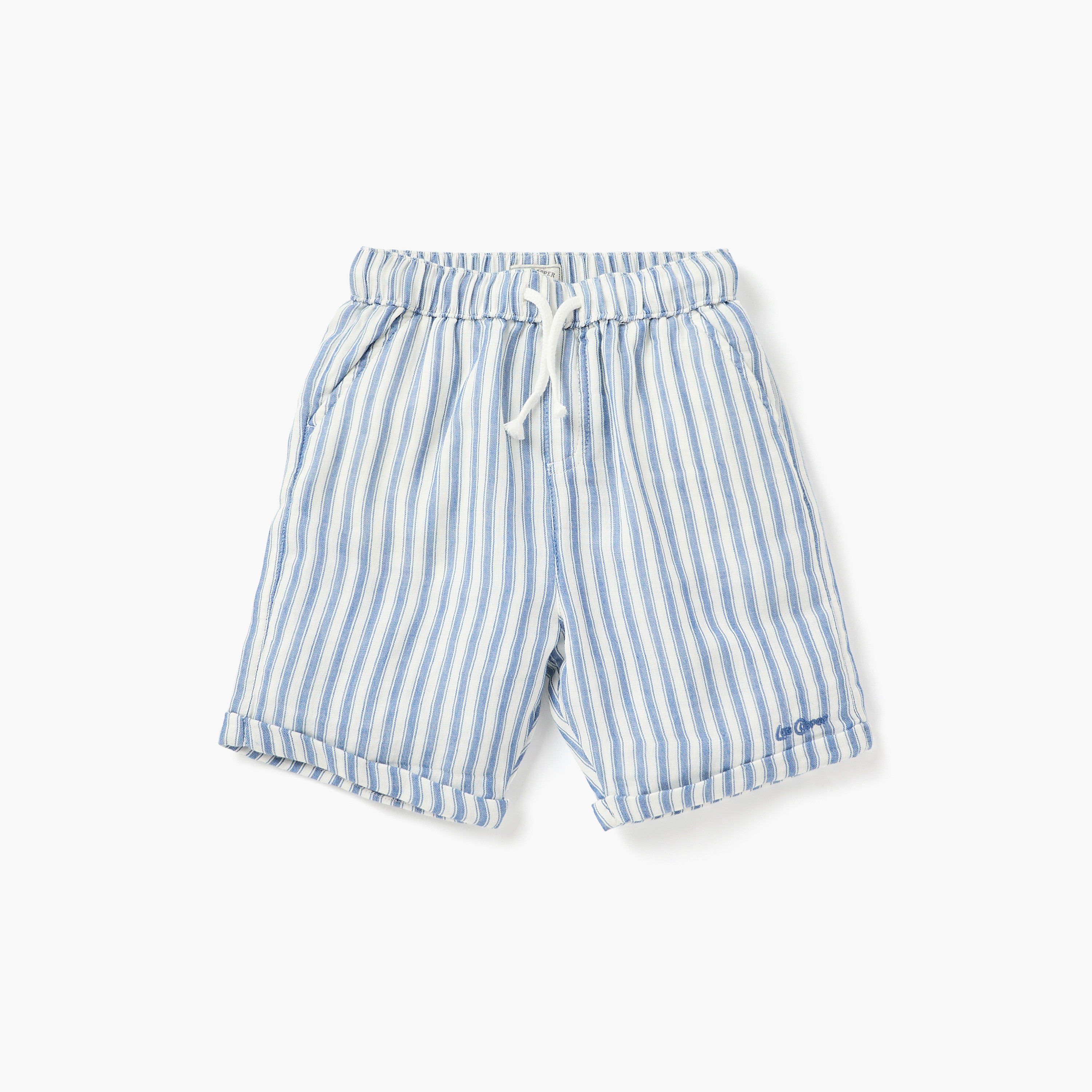 Lee Cooper Striped Shirt and Shorts Set-baby-boys-clothing-setsandcoords-image-3