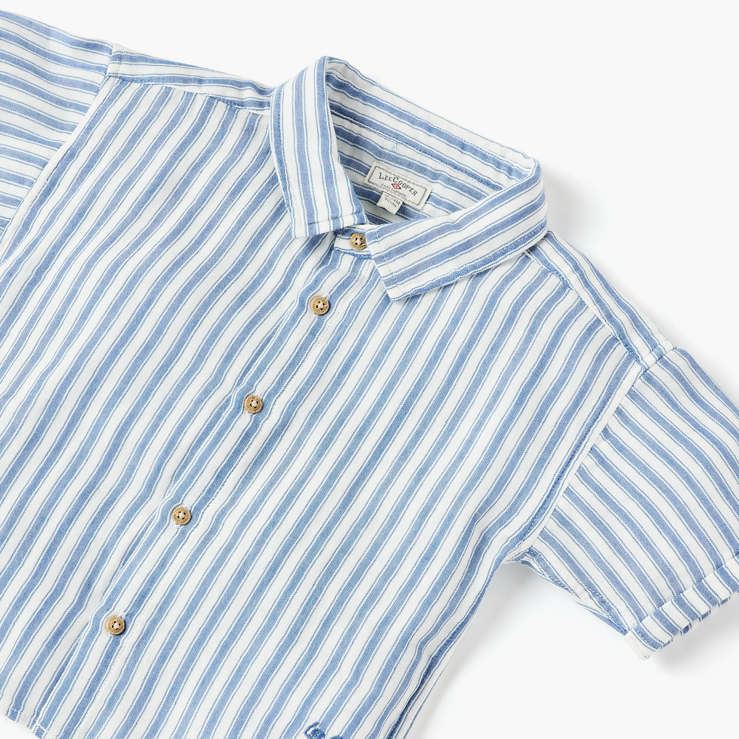 Lee Cooper Striped Shirt and Shorts Set-baby-boys-clothing-setsandcoords-image-4