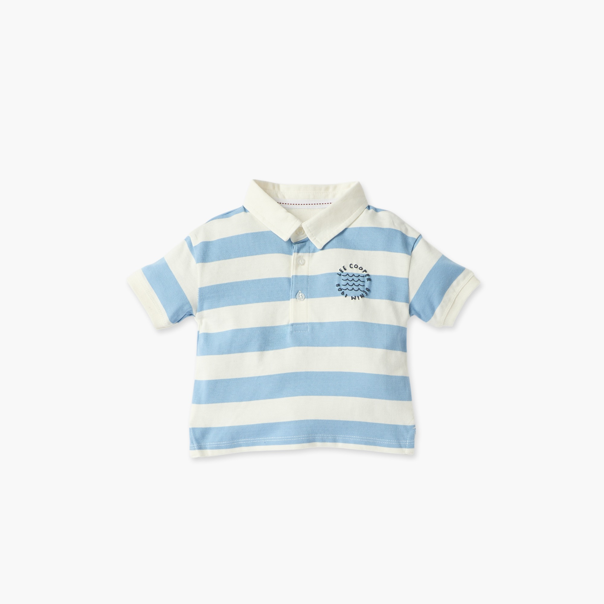 Lee Cooper Striped Polo T-shirt and Shorts Set-baby-boys-clothing-setsandcoords-image-2
