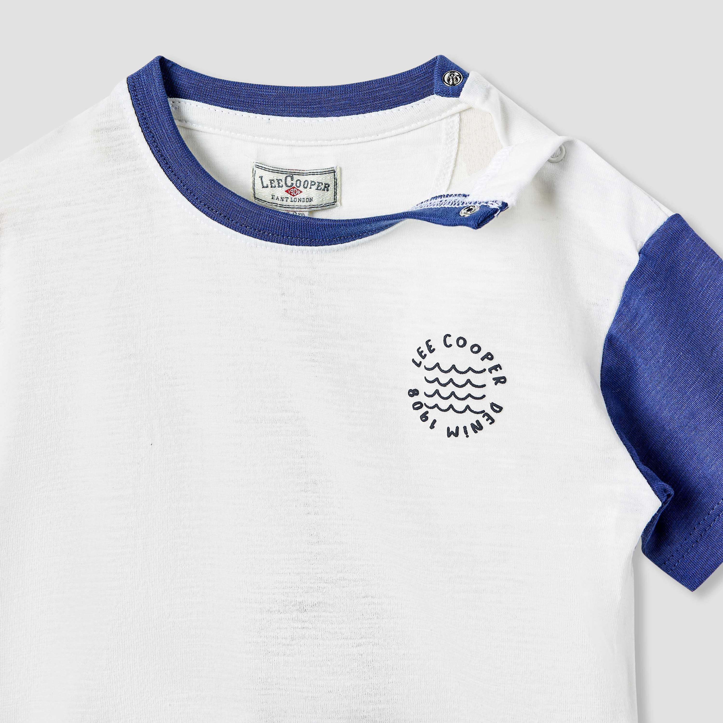 Lee Cooper Colourblock T-shirt and Shorts Set-baby-boys-clothing-setsandcoords-image-4