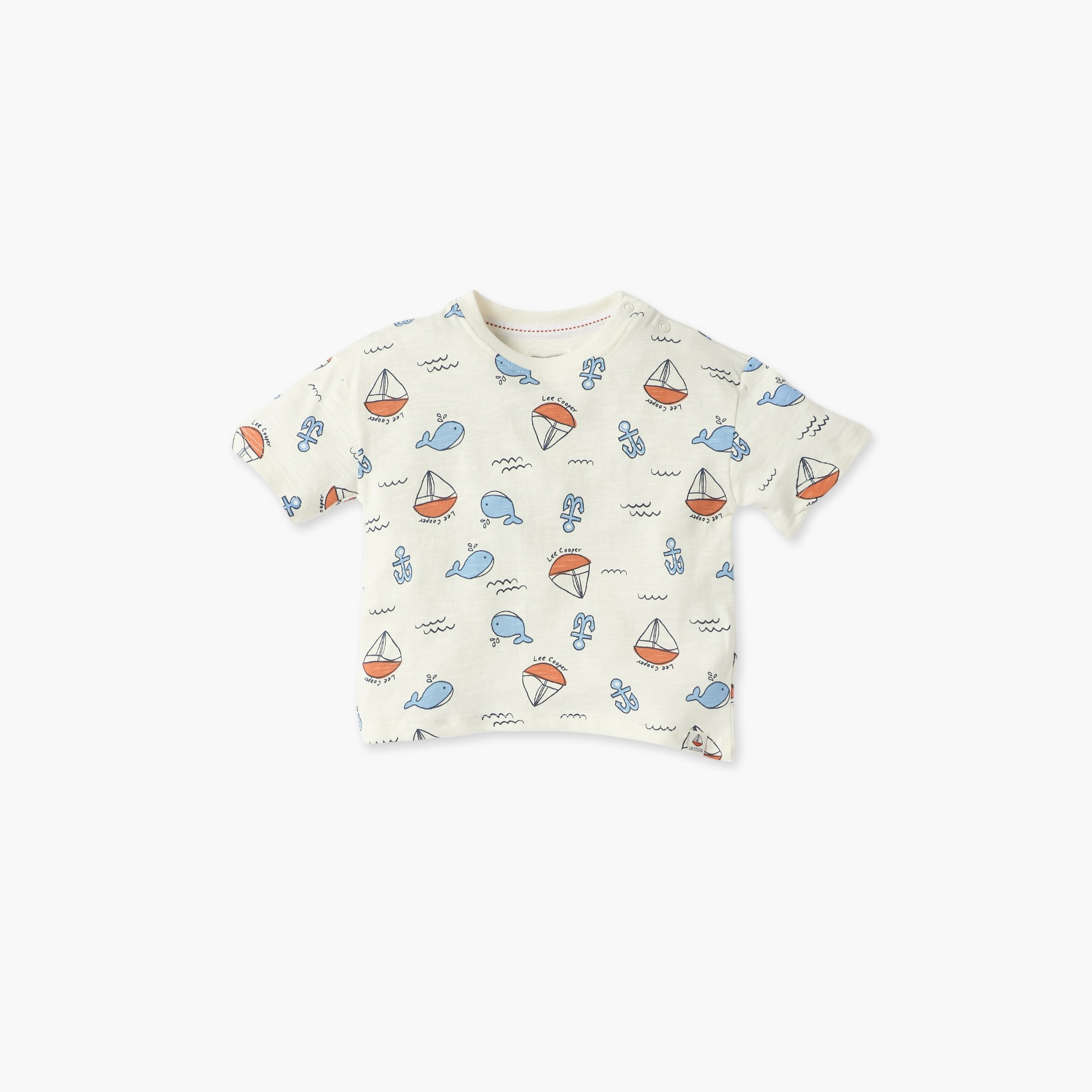 طقم شورت وتيشيرت بطبعات بحرية من لي كوبر-baby-boys-clothing-setsandcoords-image-2