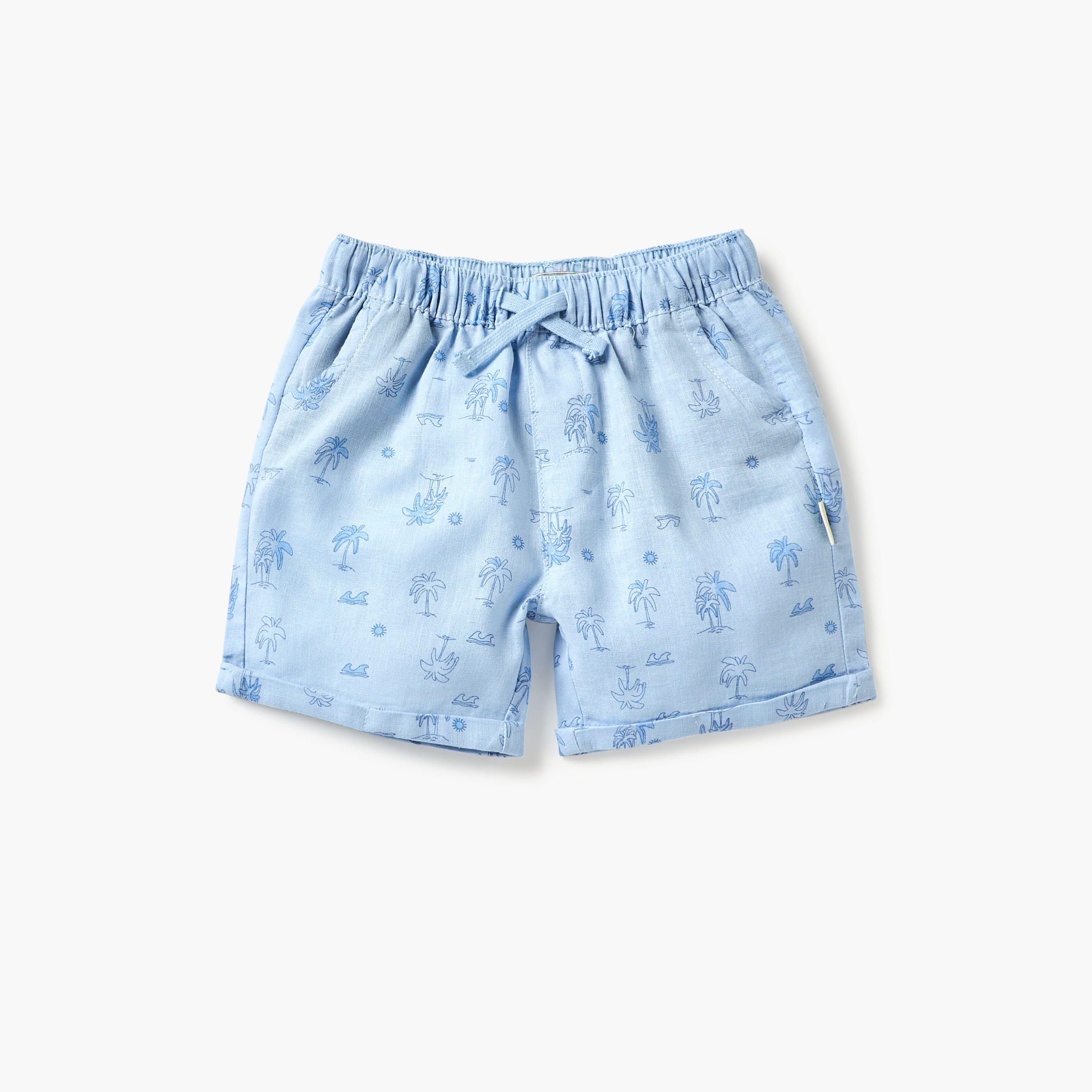 Lee Cooper Palm Tree Print Shirt and Shorts Set-baby-boys-clothing-setsandcoords-image-3