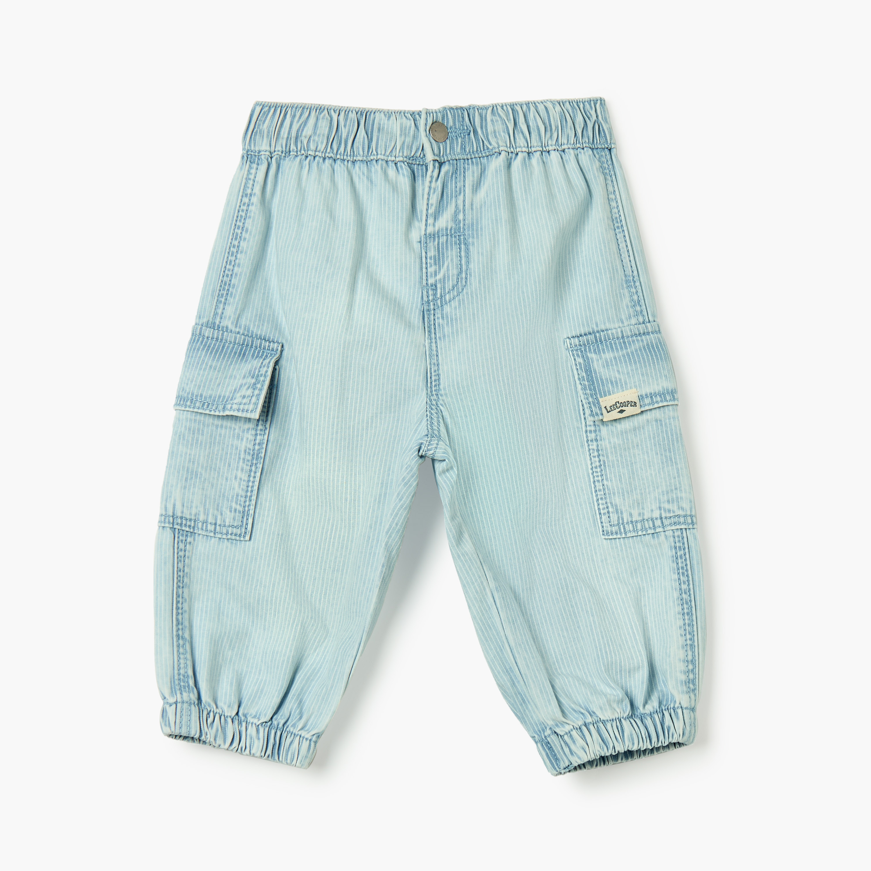 Lee Cooper Striped Boys Loose Fit Jeans-baby-boys-clothing-bottoms-jeans-image-1