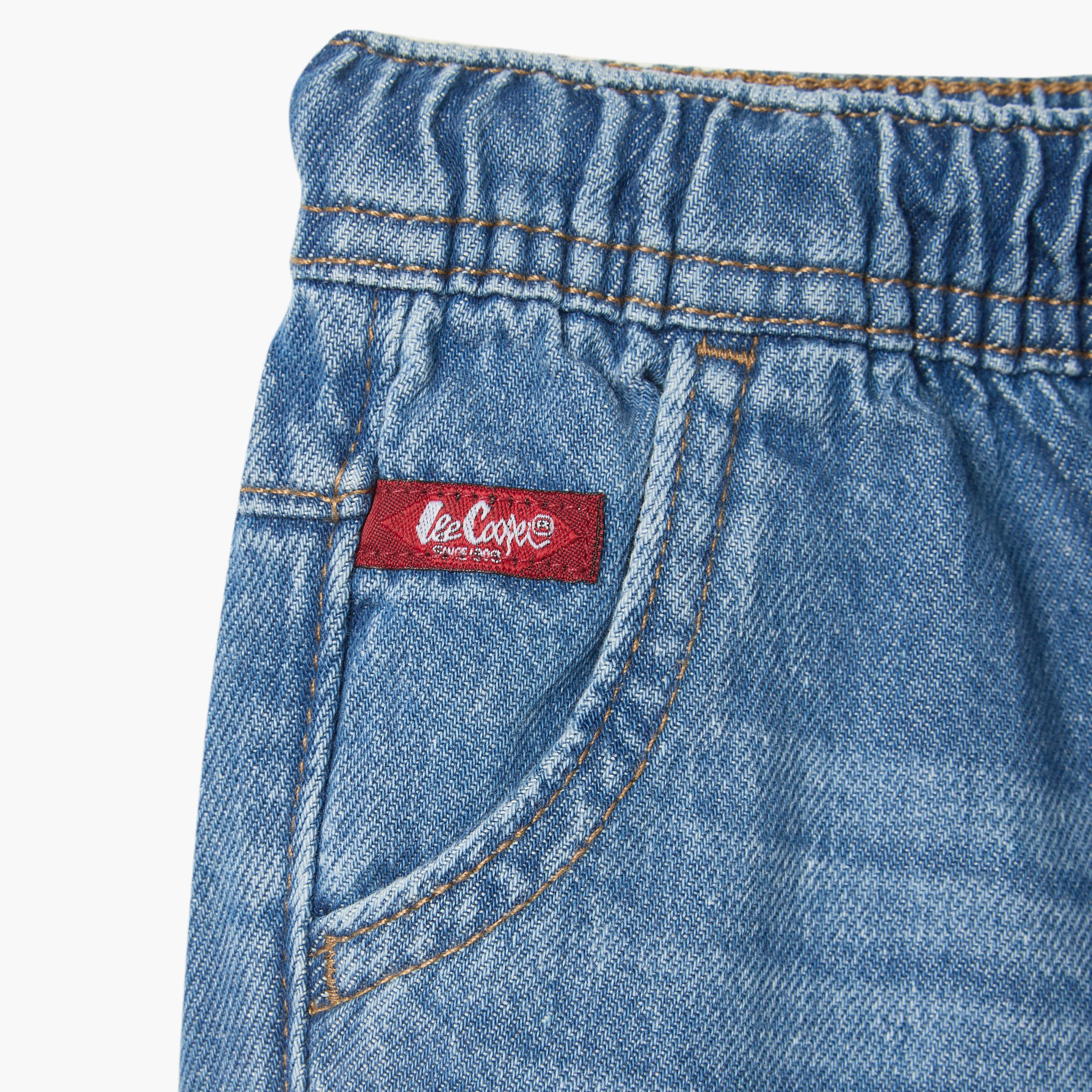 بنطلون جينز سادة برباط إغلاق للأولاد من لي كوبر-baby-boys-clothing-bottoms-jeans-image-3