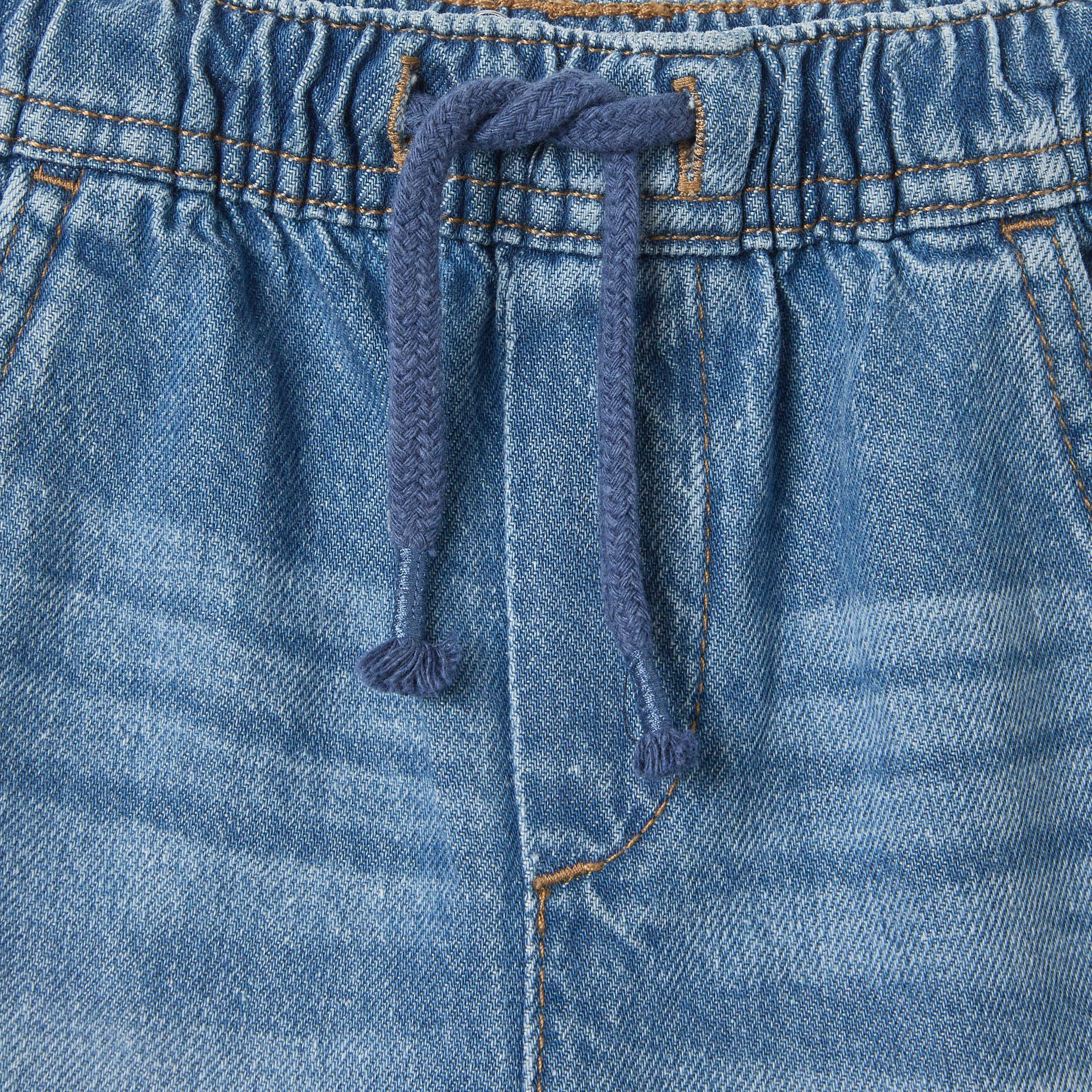 بنطلون جينز سادة برباط إغلاق للأولاد من لي كوبر-baby-boys-clothing-bottoms-jeans-image-4