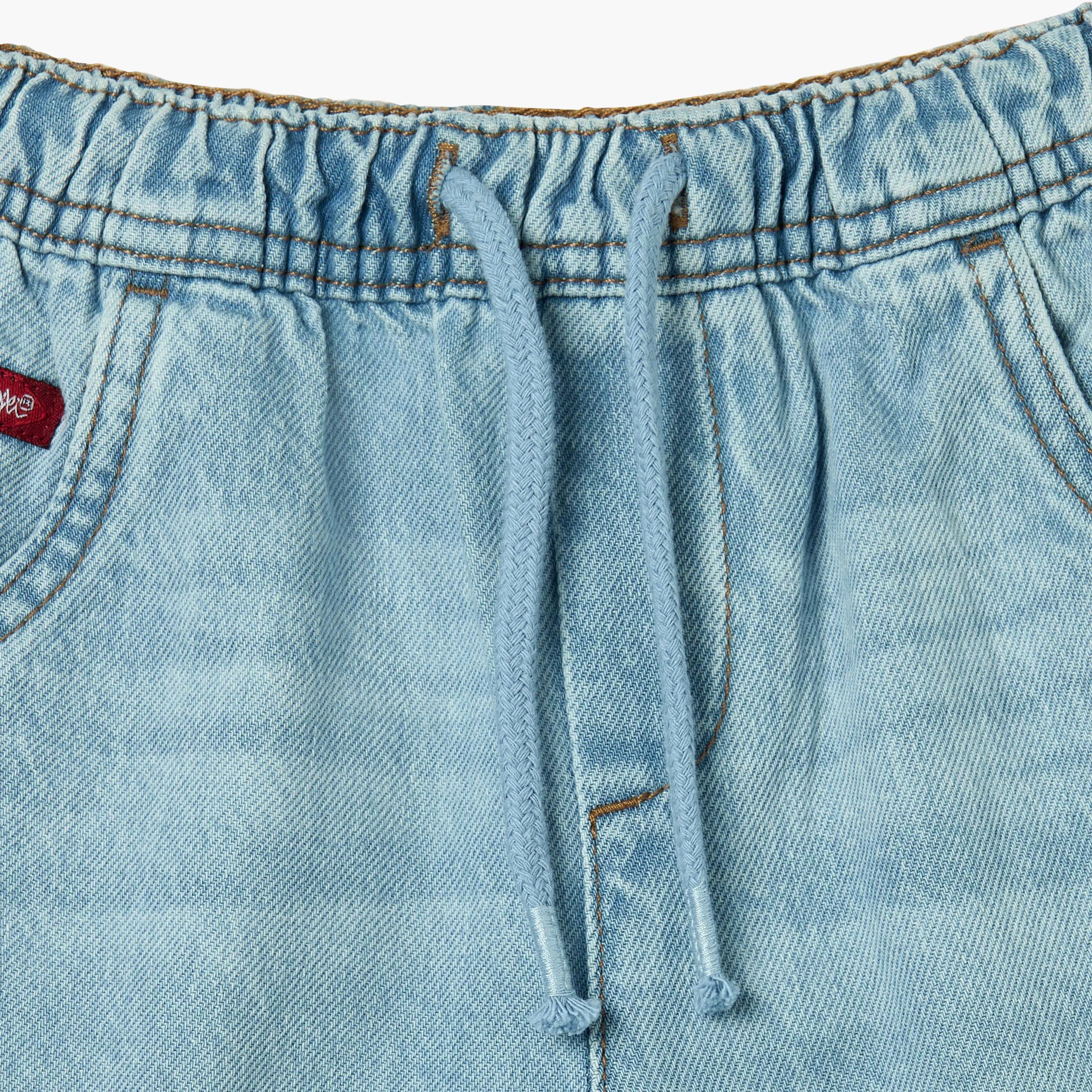 Lee Cooper Boys Solid Jeans with Drawstring Closure-baby-boys-clothing-bottoms-jeans-image-5
