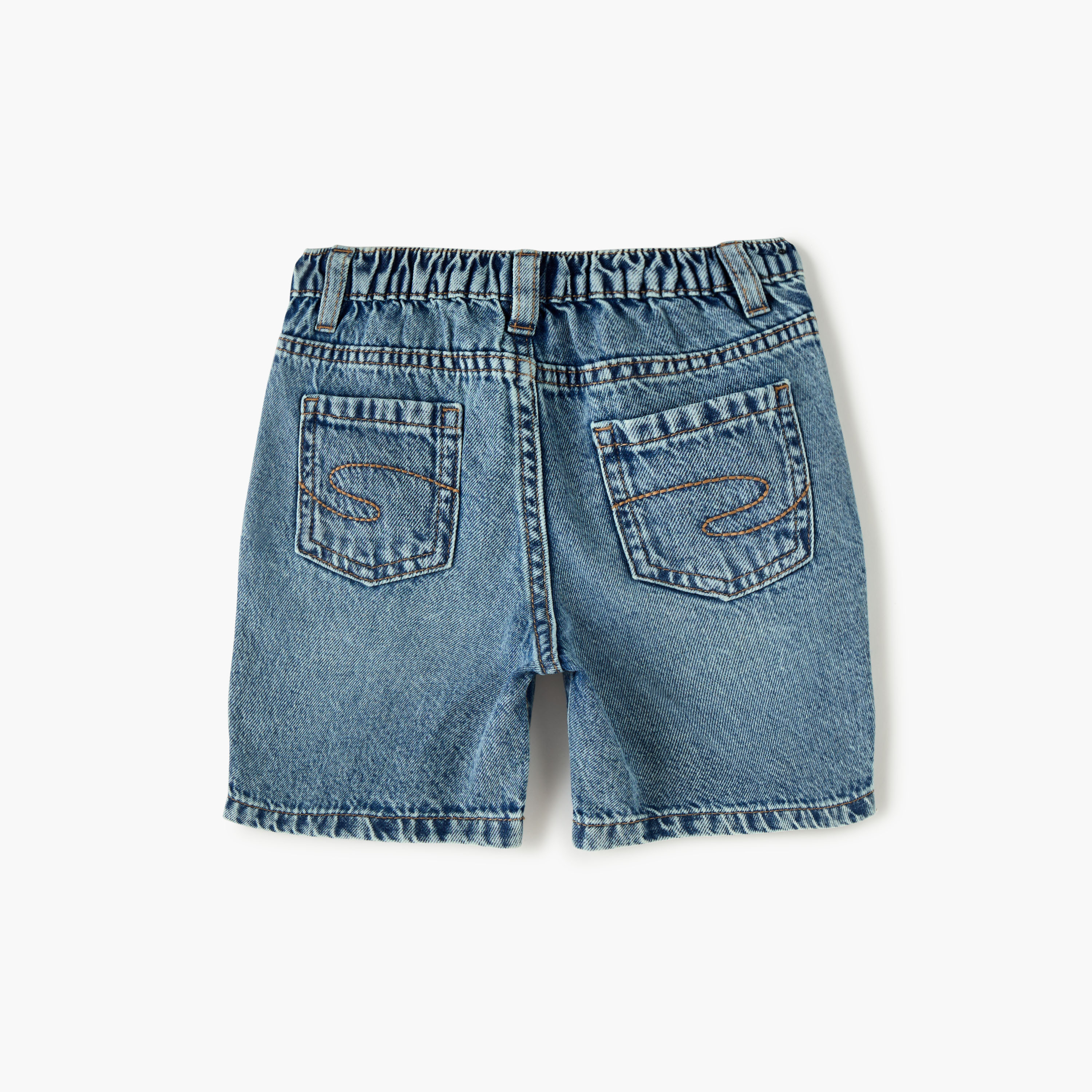 Lee Cooper Denim Shorts with Pockets-baby-boys-clothing-bottoms-shorts-image-2