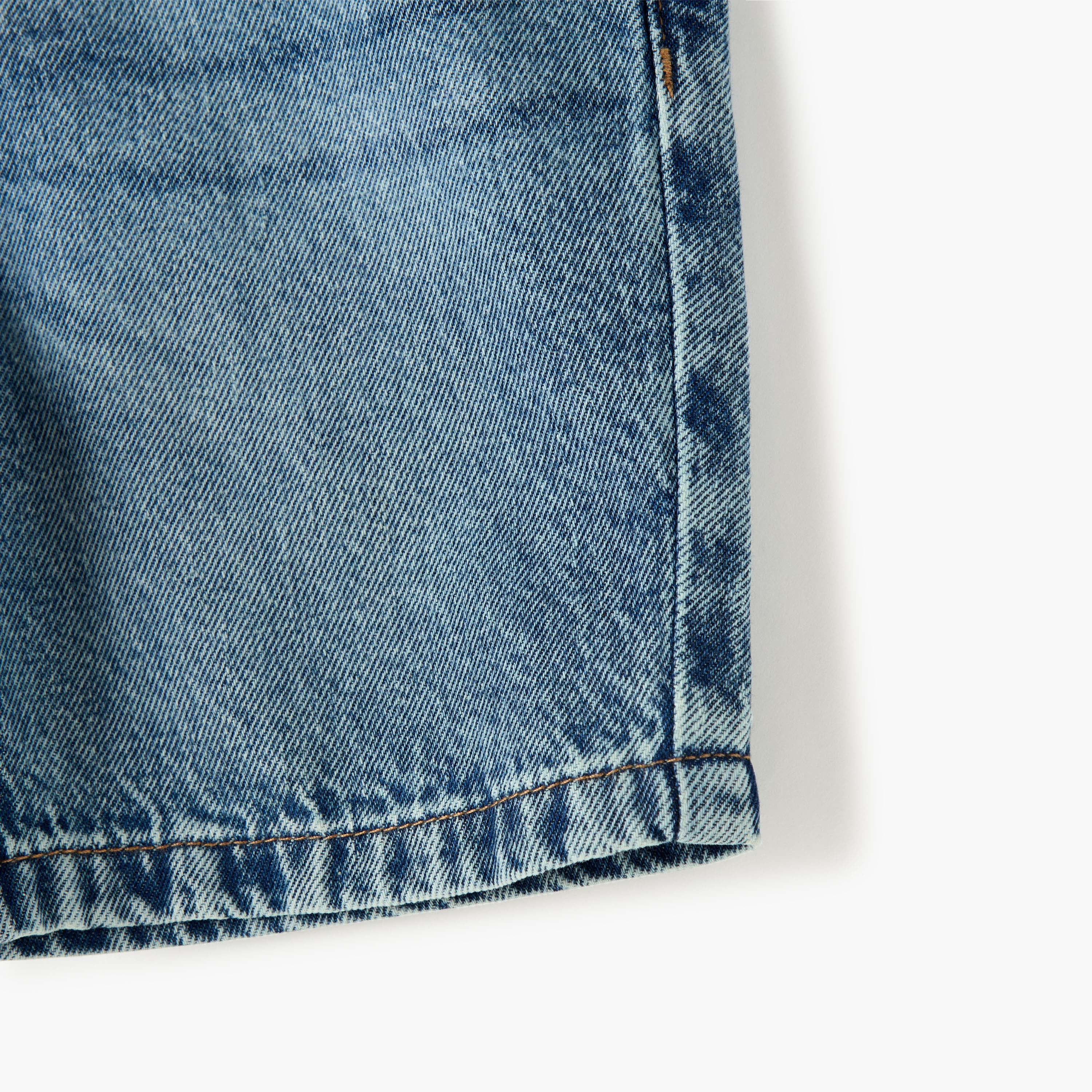 Lee Cooper Denim Shorts with Pockets-baby-boys-clothing-bottoms-shorts-image-4
