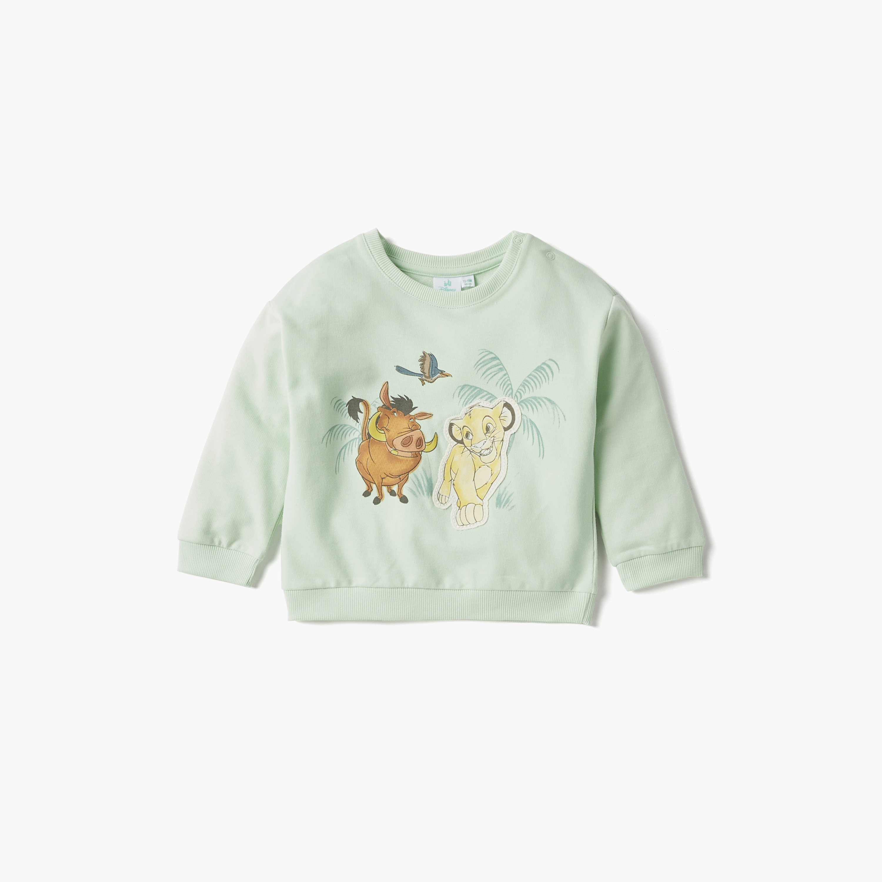 Disney The Lion King Print Sweatshirt and Cargo Joggers Set-baby-boys-clothing-winterwear-setsandcoords-image-2