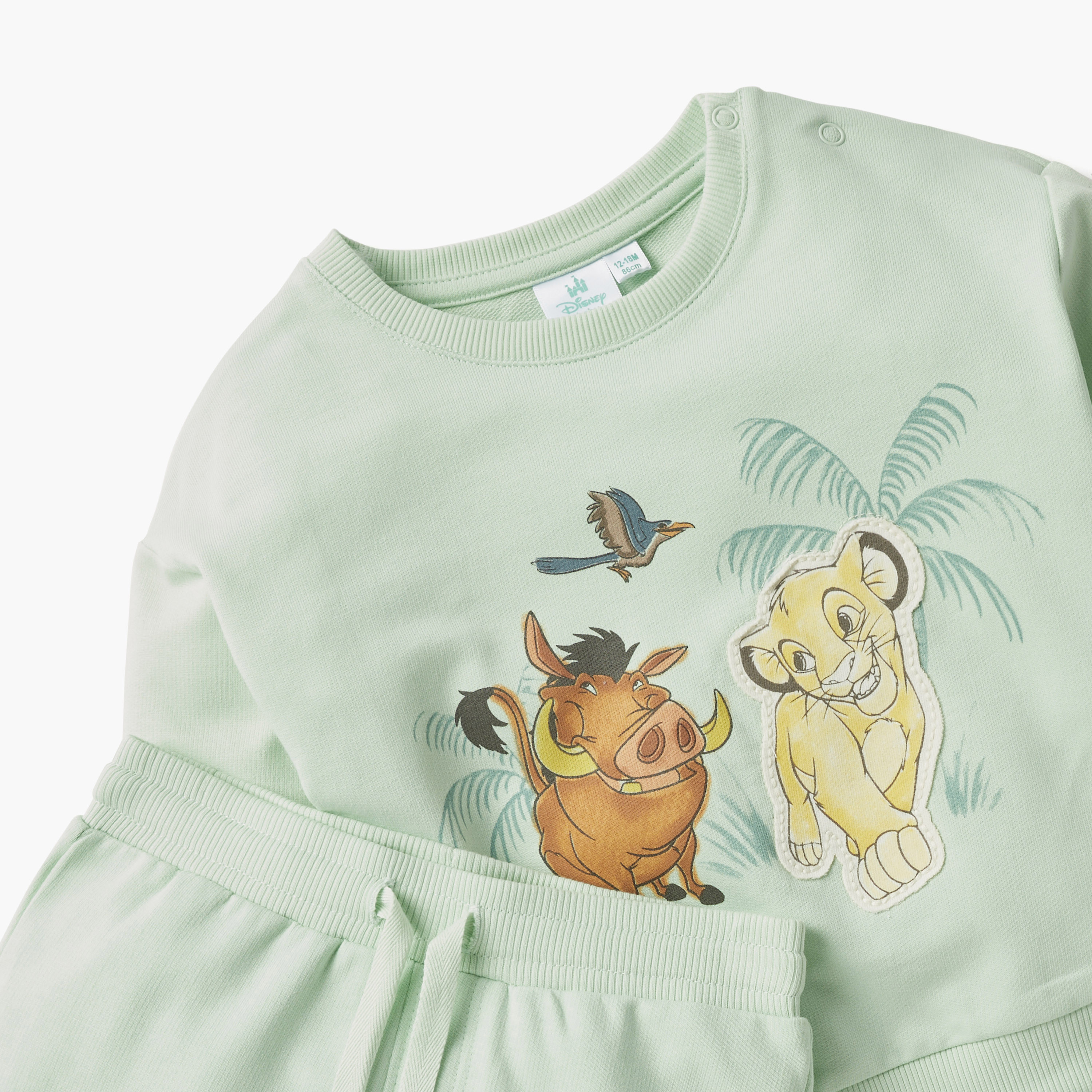 Disney The Lion King Print Sweatshirt and Cargo Joggers Set-baby-boys-clothing-winterwear-setsandcoords-image-4