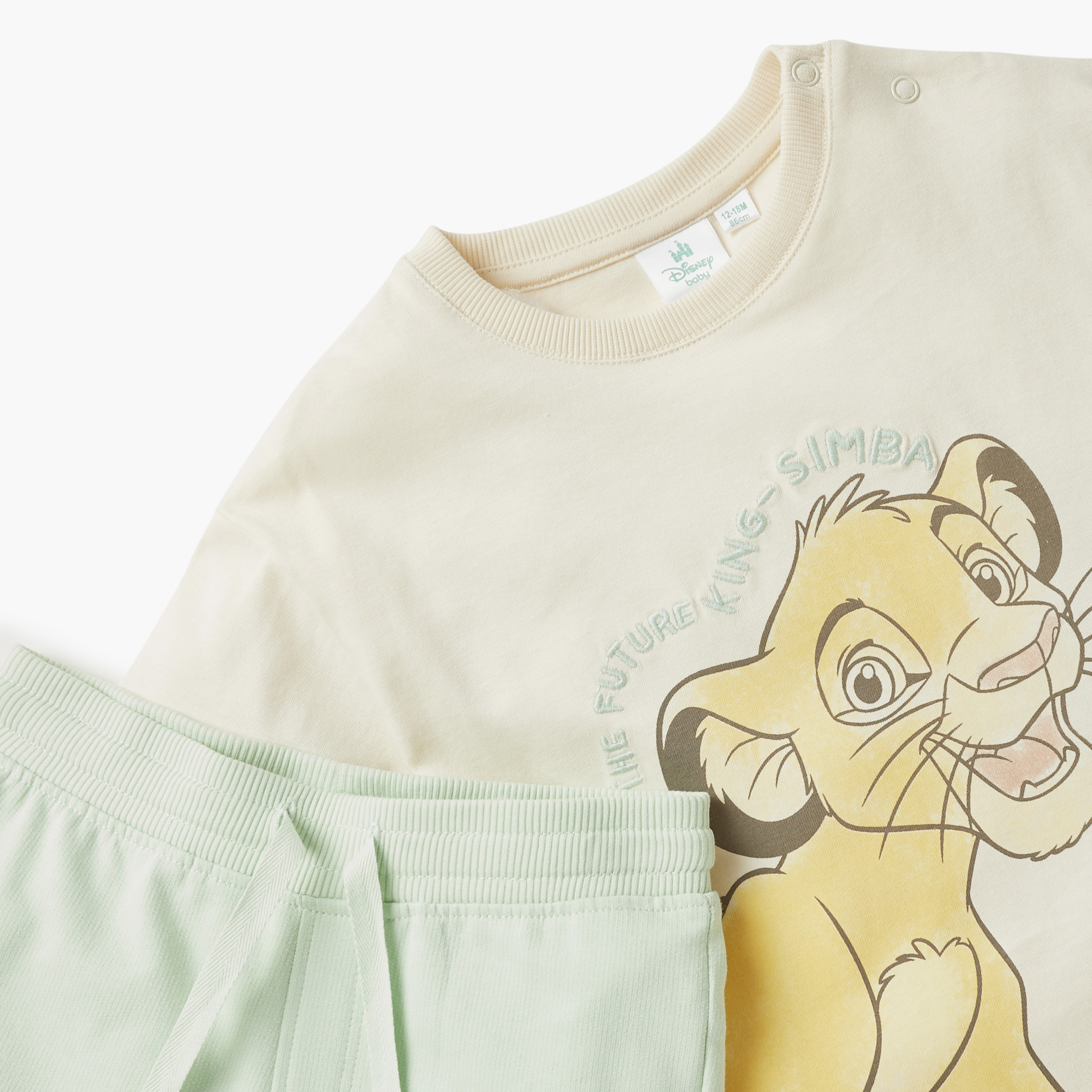 طقم شورت وتيشيرت قطن بطبعات ليون كينج من ديزني-baby-boys-clothing-setsandcoords-image-4