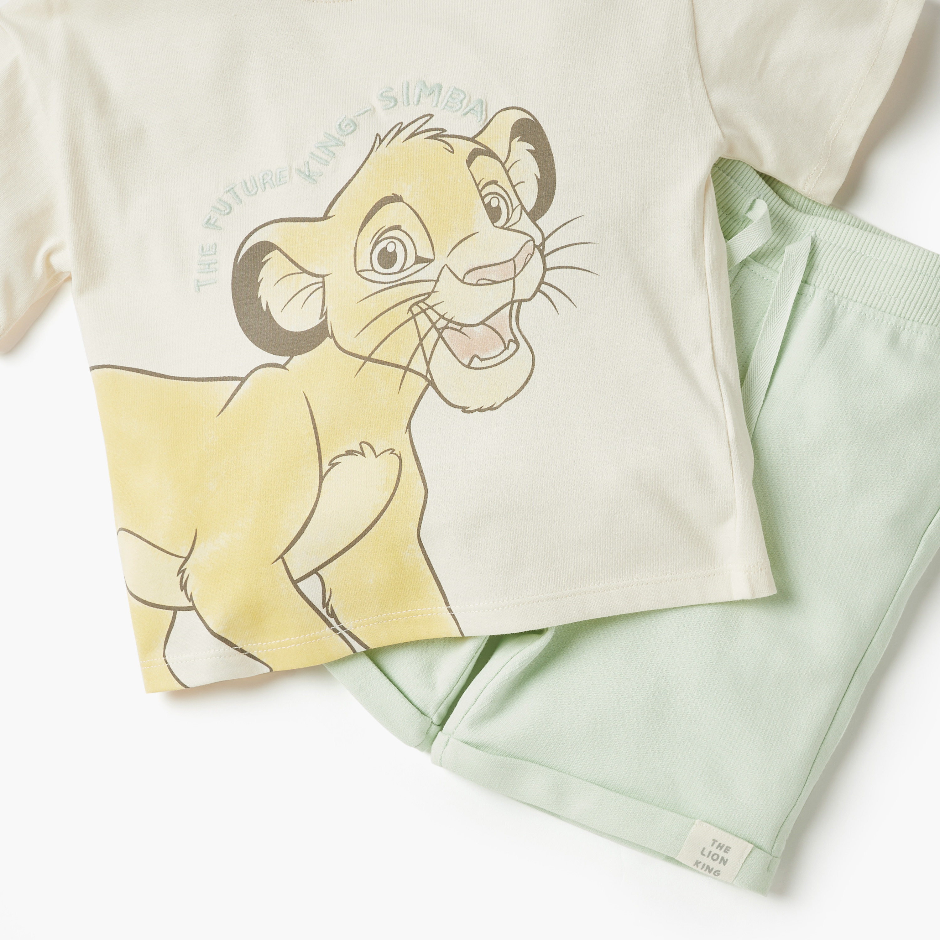 طقم شورت وتيشيرت قطن بطبعات ليون كينج من ديزني-baby-boys-clothing-setsandcoords-image-5