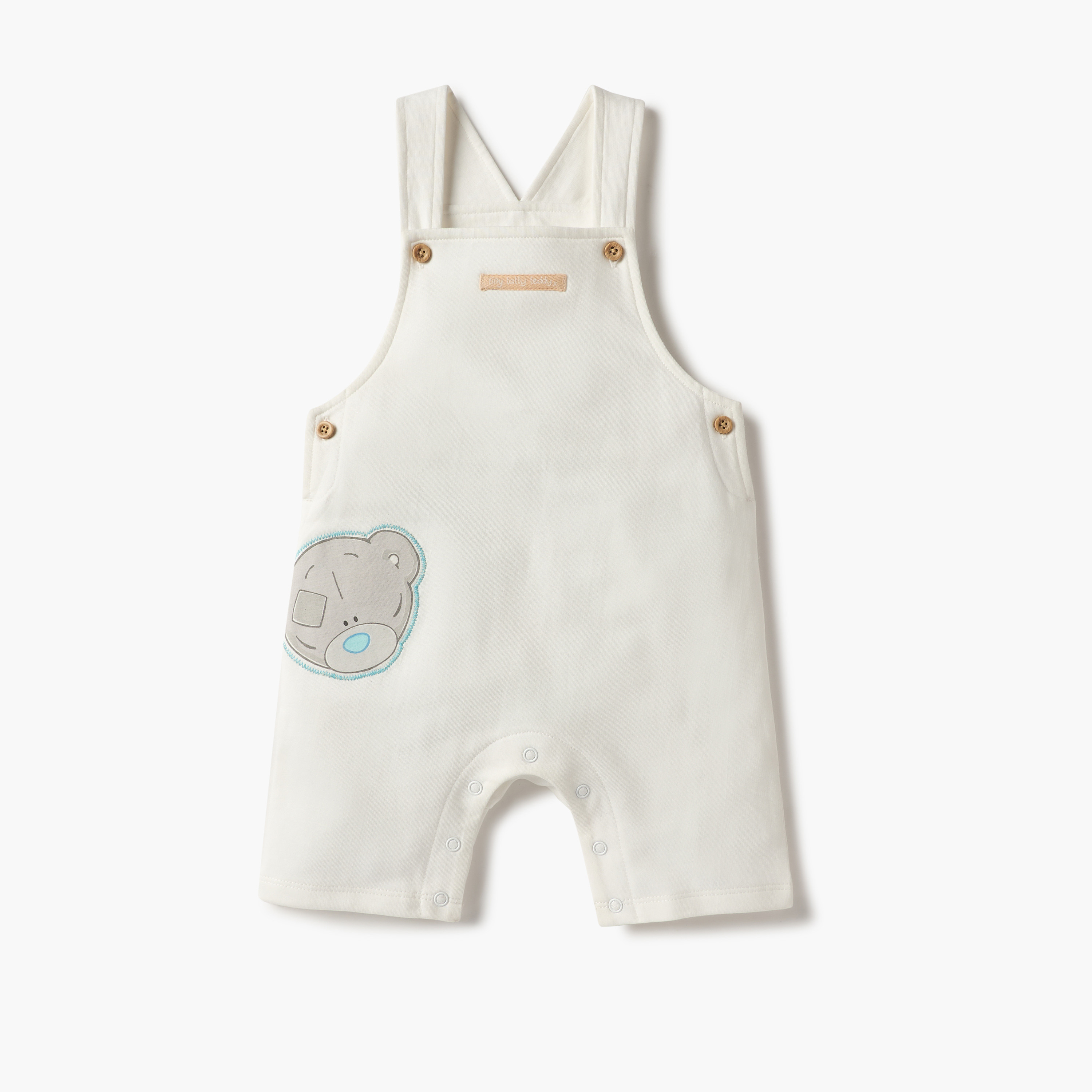 طقم تيشيرت مخطط ودنغري بزخارف دب من كارت بلانش-baby-boys-clothing-setsandcoords-image-3