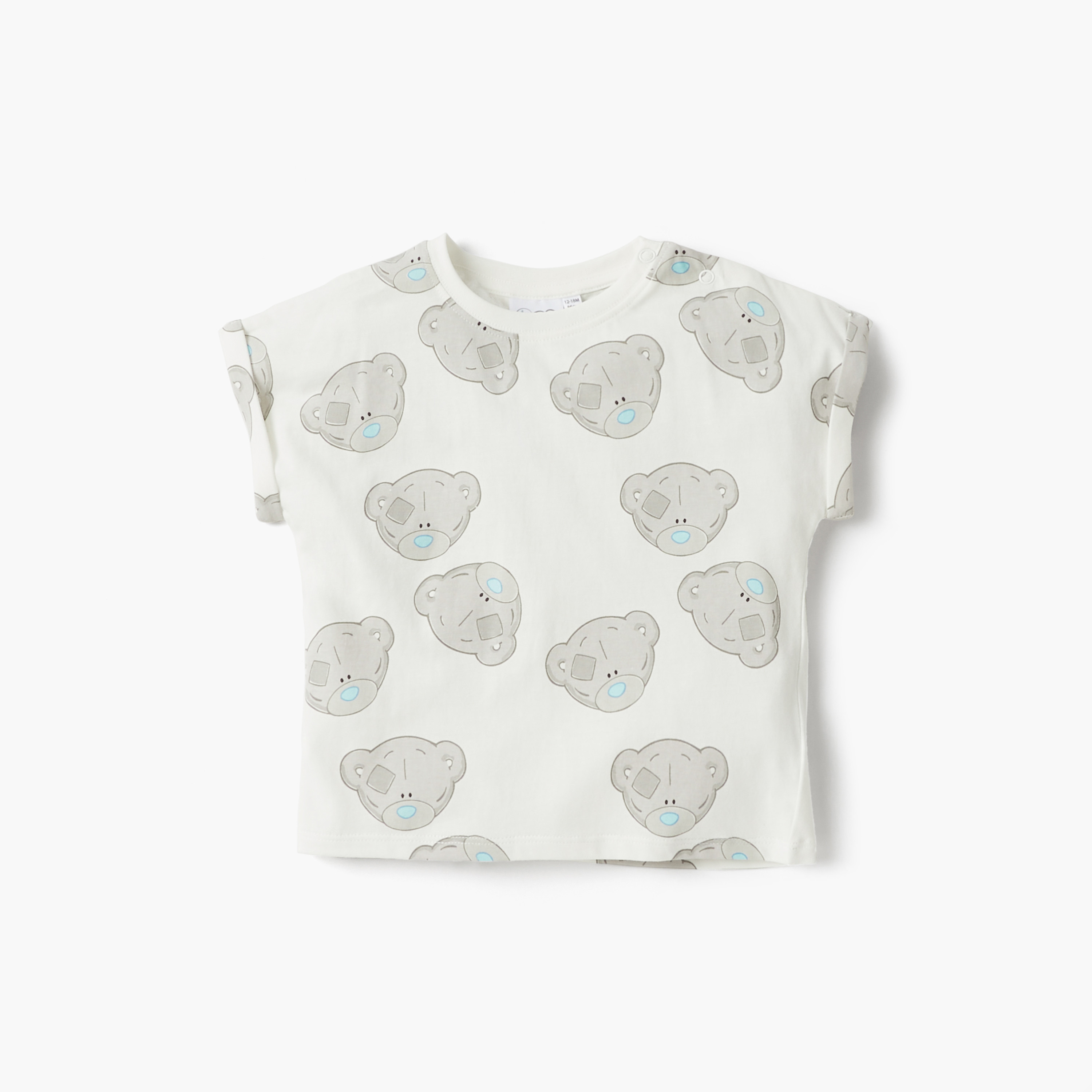 طقم شورت وتيشيرت بطبعات دب كارت بلانش-baby-boys-clothing-setsandcoords-image-2