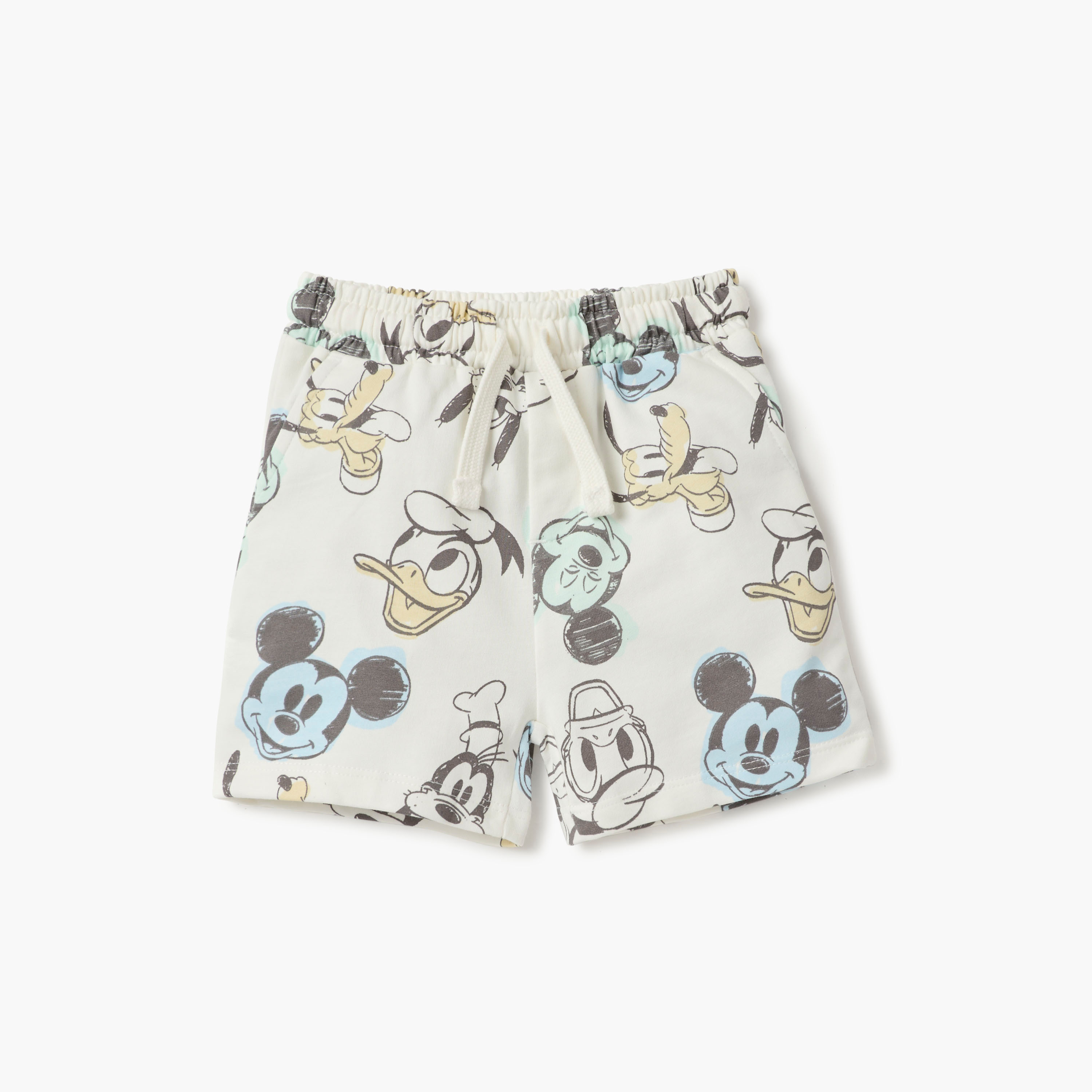 Disney Mickey and Friends Print T-shirt and Shorts Set-baby-boys-clothing-setsandcoords-image-3