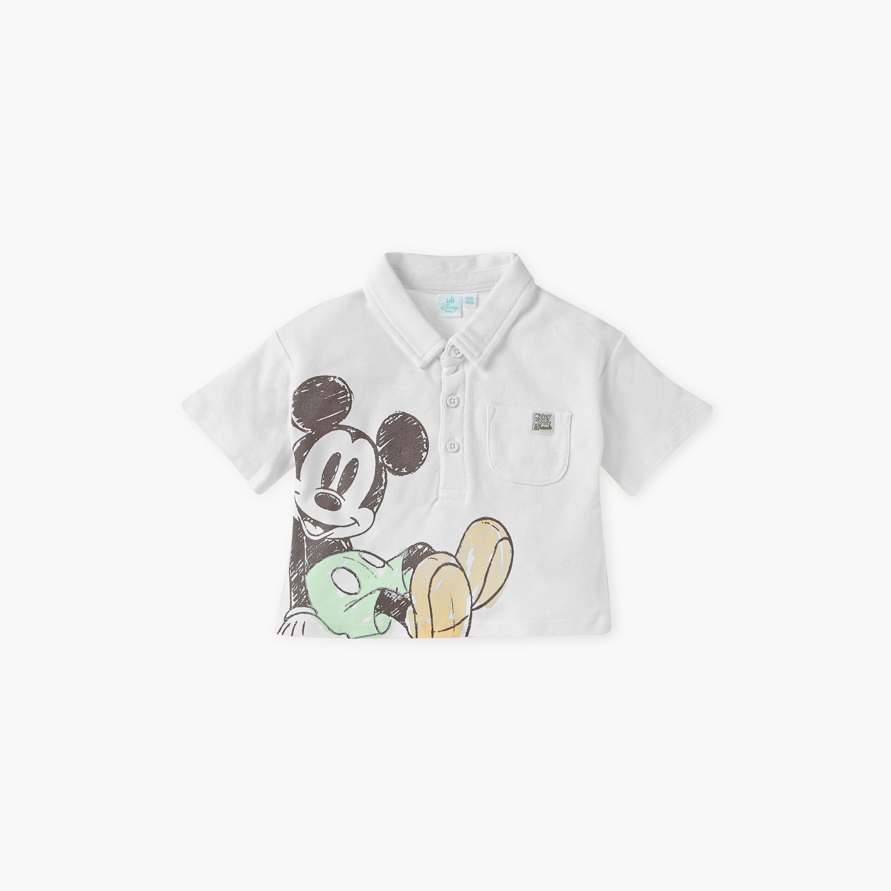 طقم تيشيرت وشورت بطبعات ميكي ماوس من ديزني-baby-boys-clothing-setsandcoords-image-2