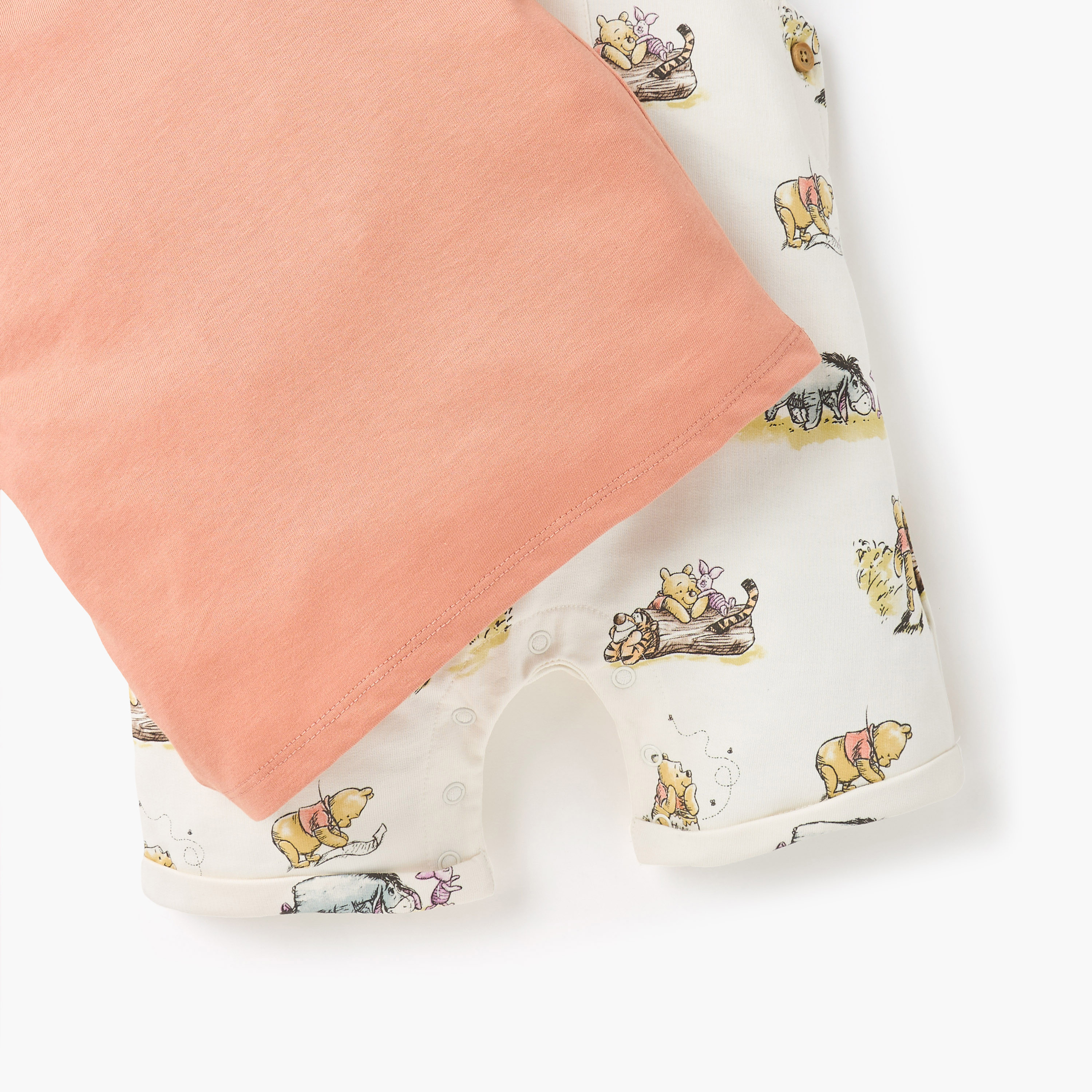 Disney Winnie the Pooh Print Dungaree and T-shirt Set-baby-boys-clothing-setsandcoords-image-4