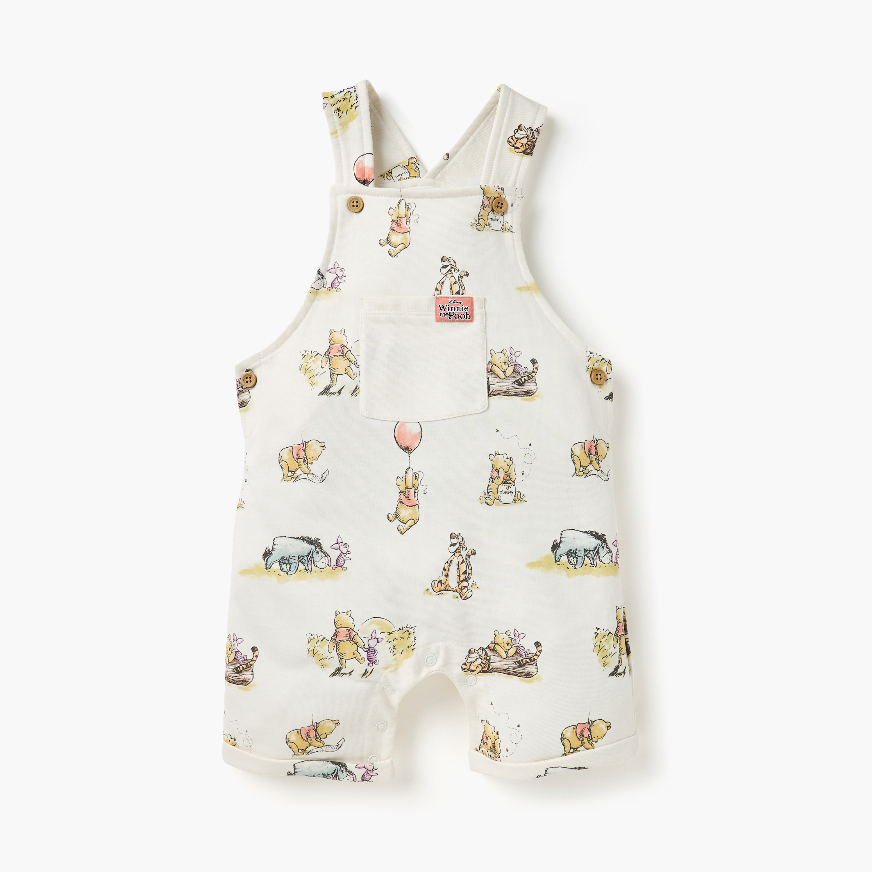 Disney Winnie the Pooh Print Dungaree and T-shirt Set-baby-boys-clothing-setsandcoords-image-5