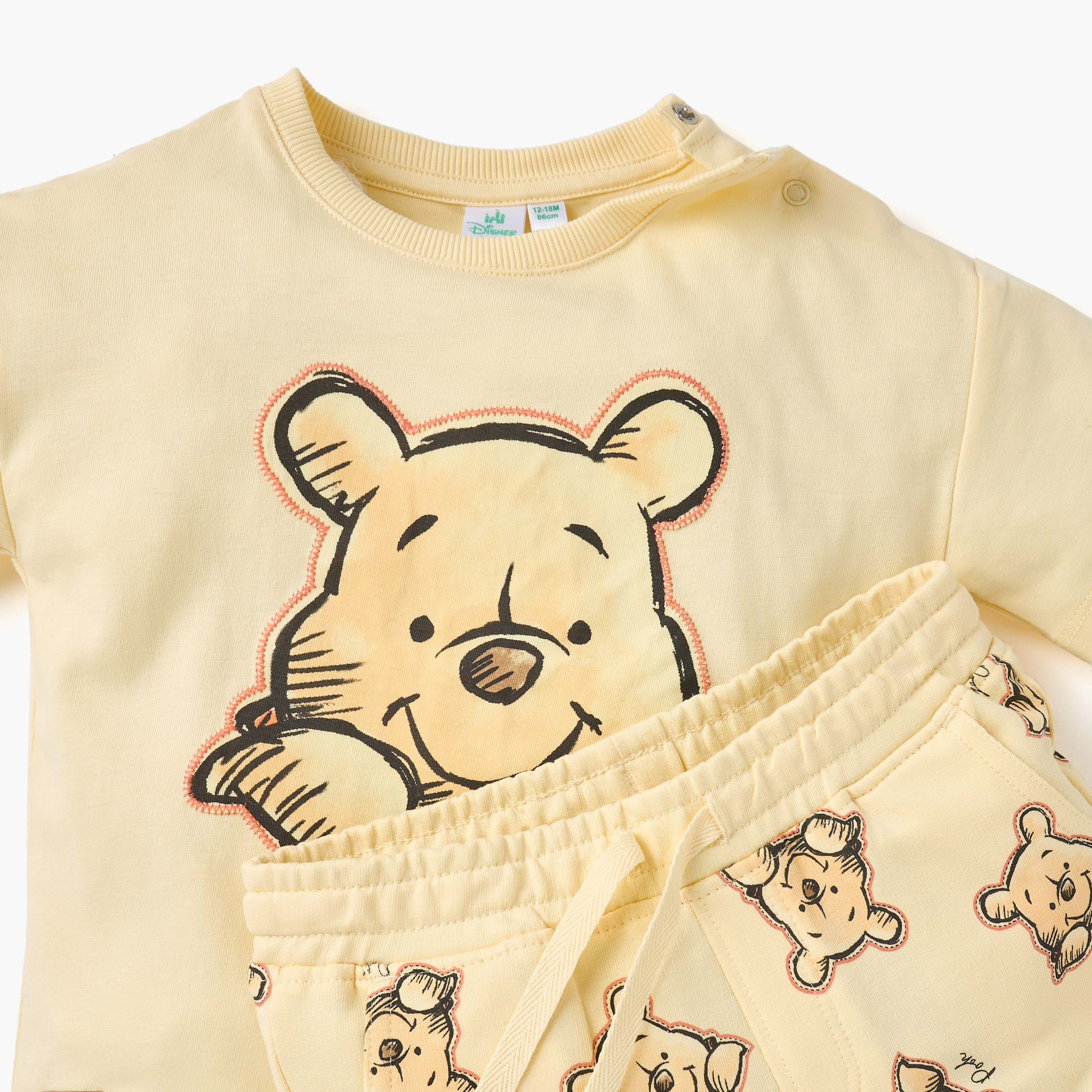 طقم شورت وتيشيرت بطبعات ويني ذا بوه من ديزني-baby-boys-clothing-setsandcoords-image-4