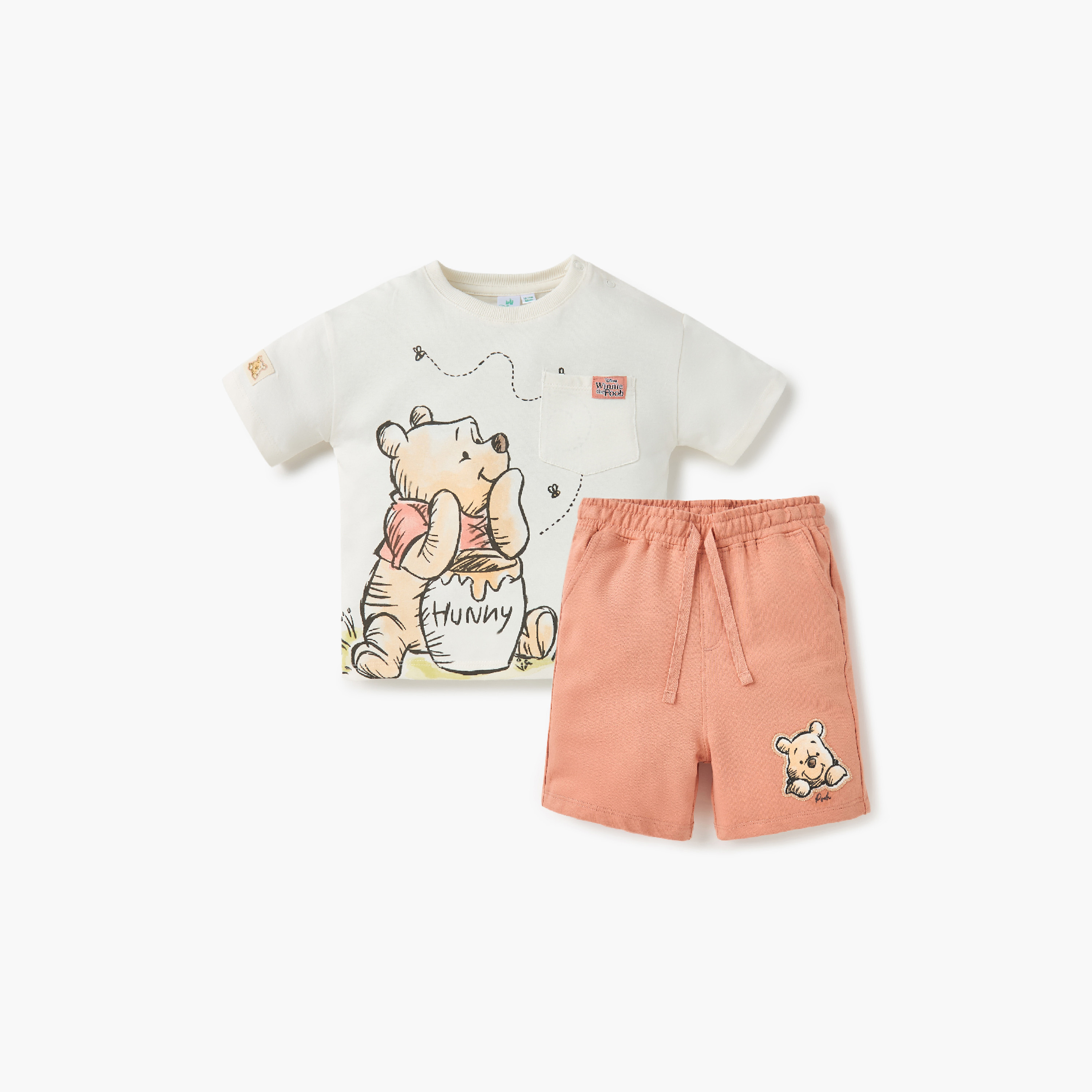 طقم تيشيرت بطبعات وشورت-baby-boys-clothing-setsandcoords-image-1