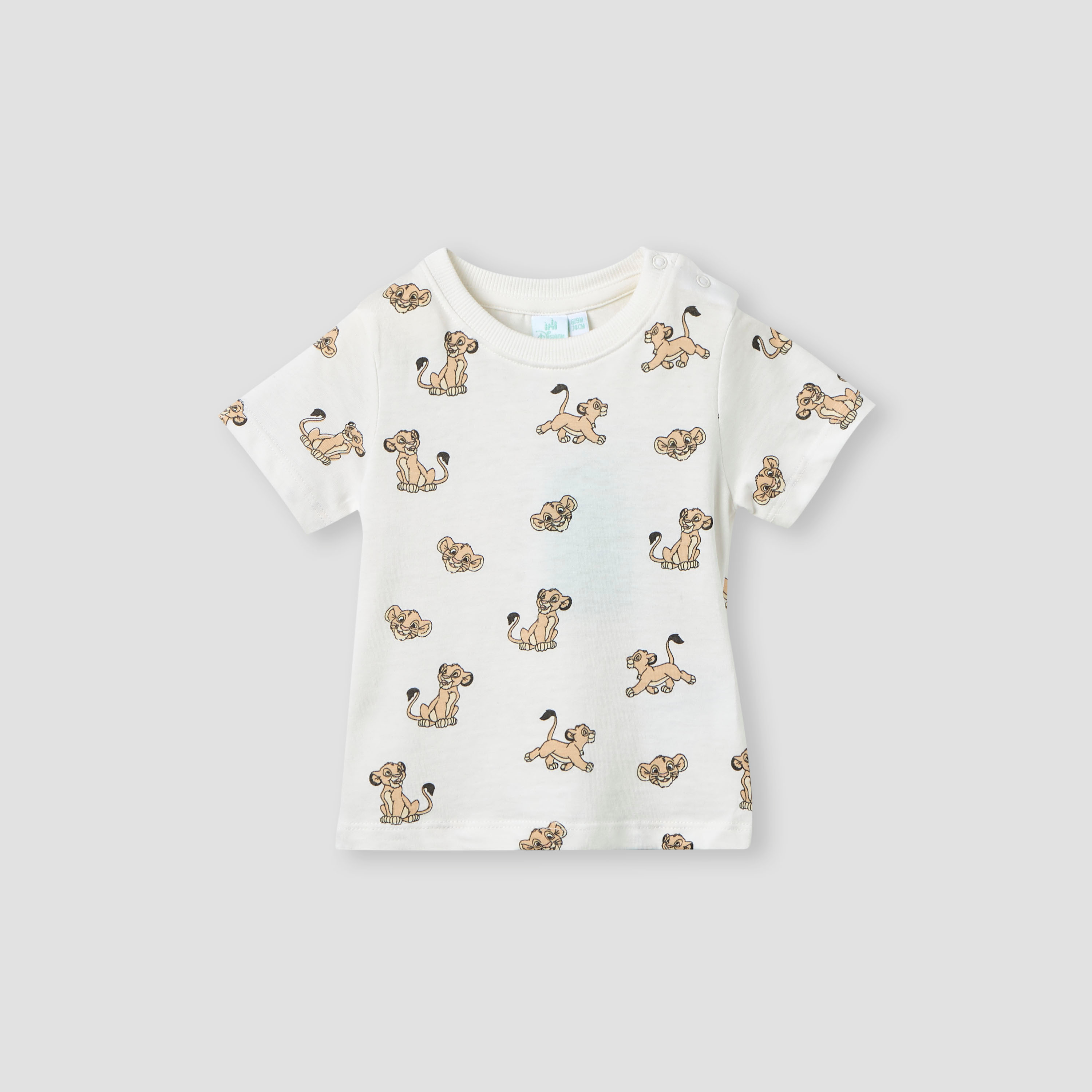 طقم تيشيرت ودنغري بطبعات الأسد الملك من ديزني-baby-boys-clothing-setsandcoords-image-2