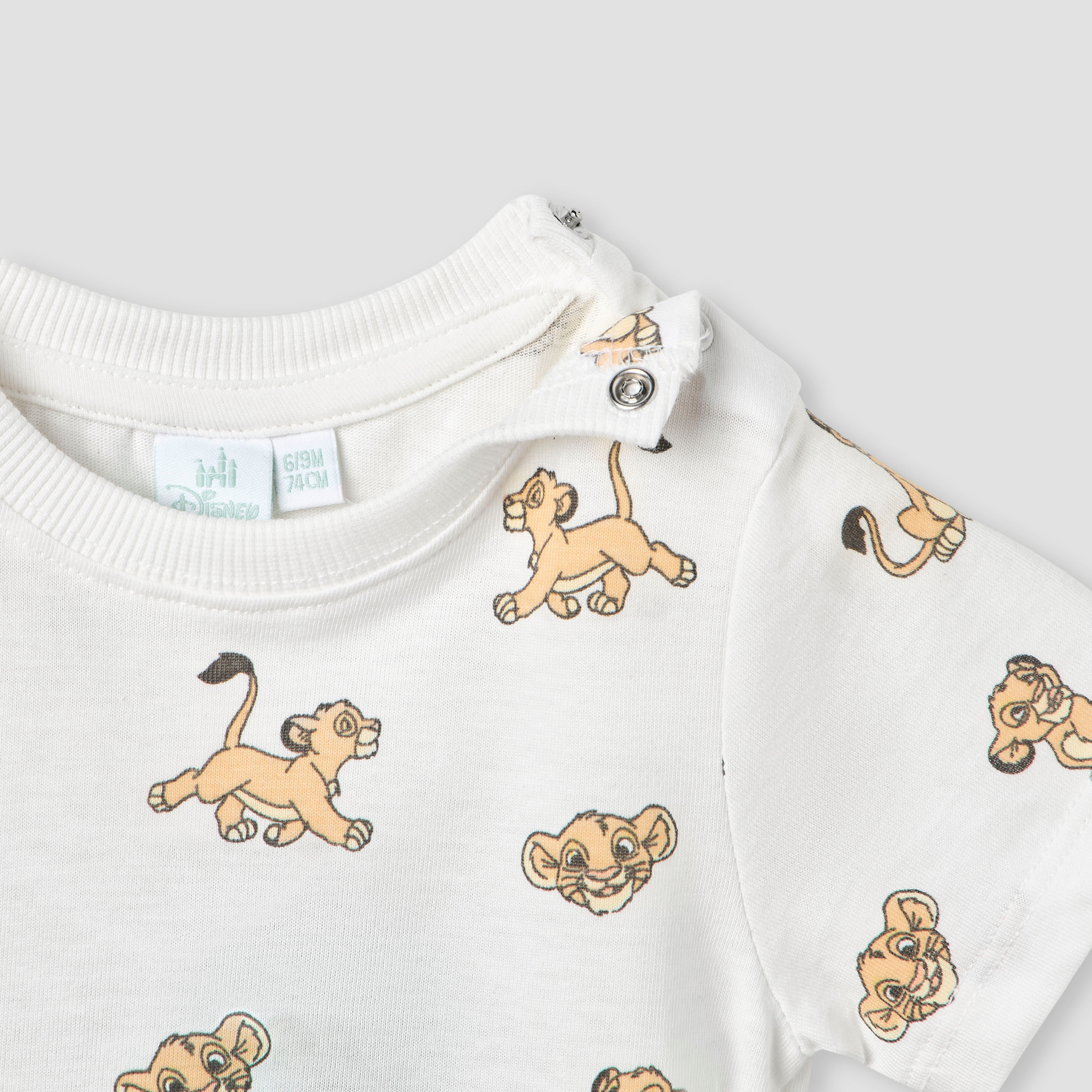 طقم تيشيرت ودنغري بطبعات الأسد الملك من ديزني-baby-boys-clothing-setsandcoords-image-5
