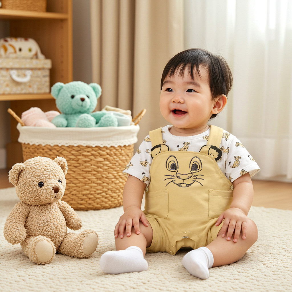 طقم تيشيرت ودنغري بطبعات الأسد الملك من ديزني-baby-boys-clothing-setsandcoords-image-8