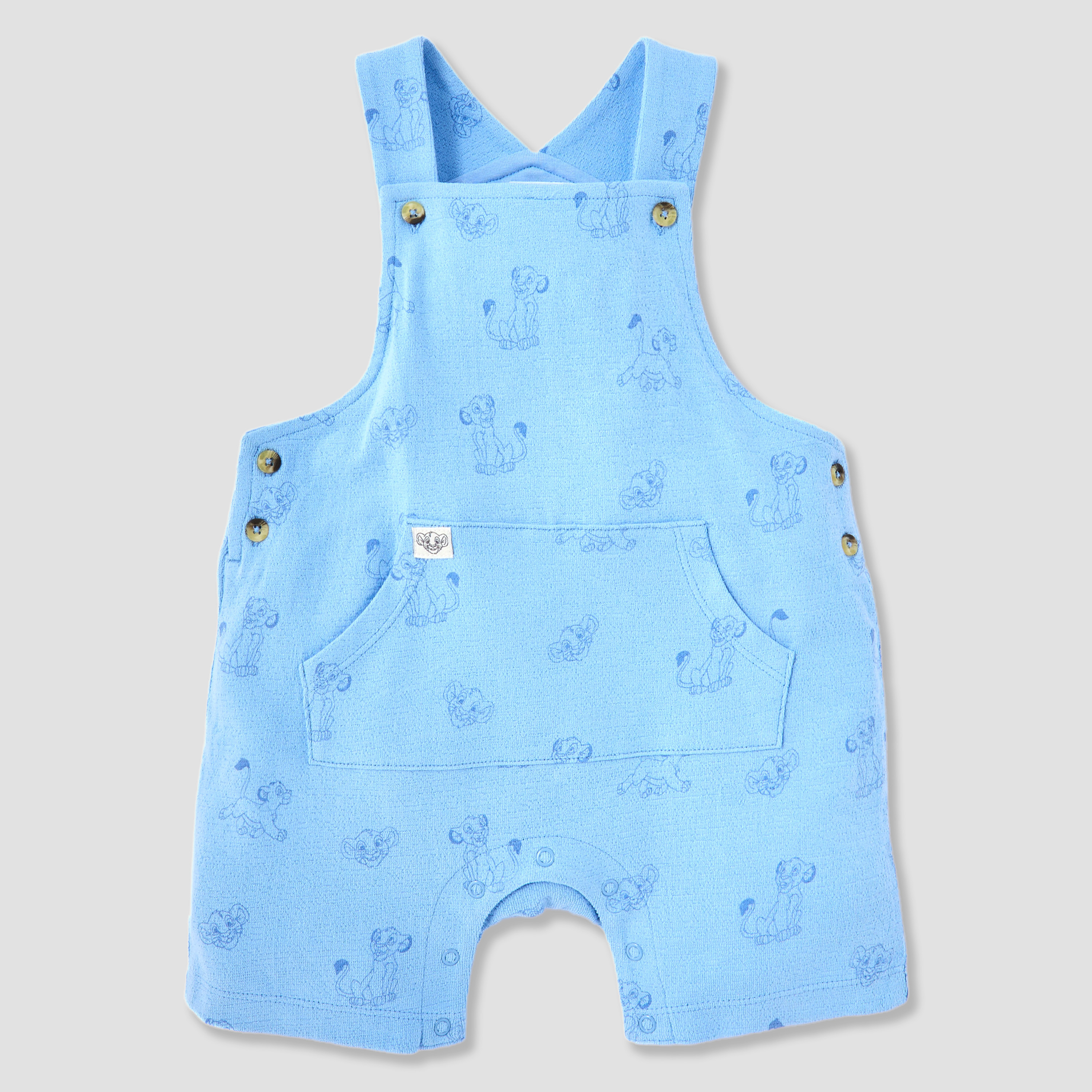 Disney All-Over Simba Print Dungaree and Striped T-shirt Set-baby-boys-clothing-setsandcoords-image-4