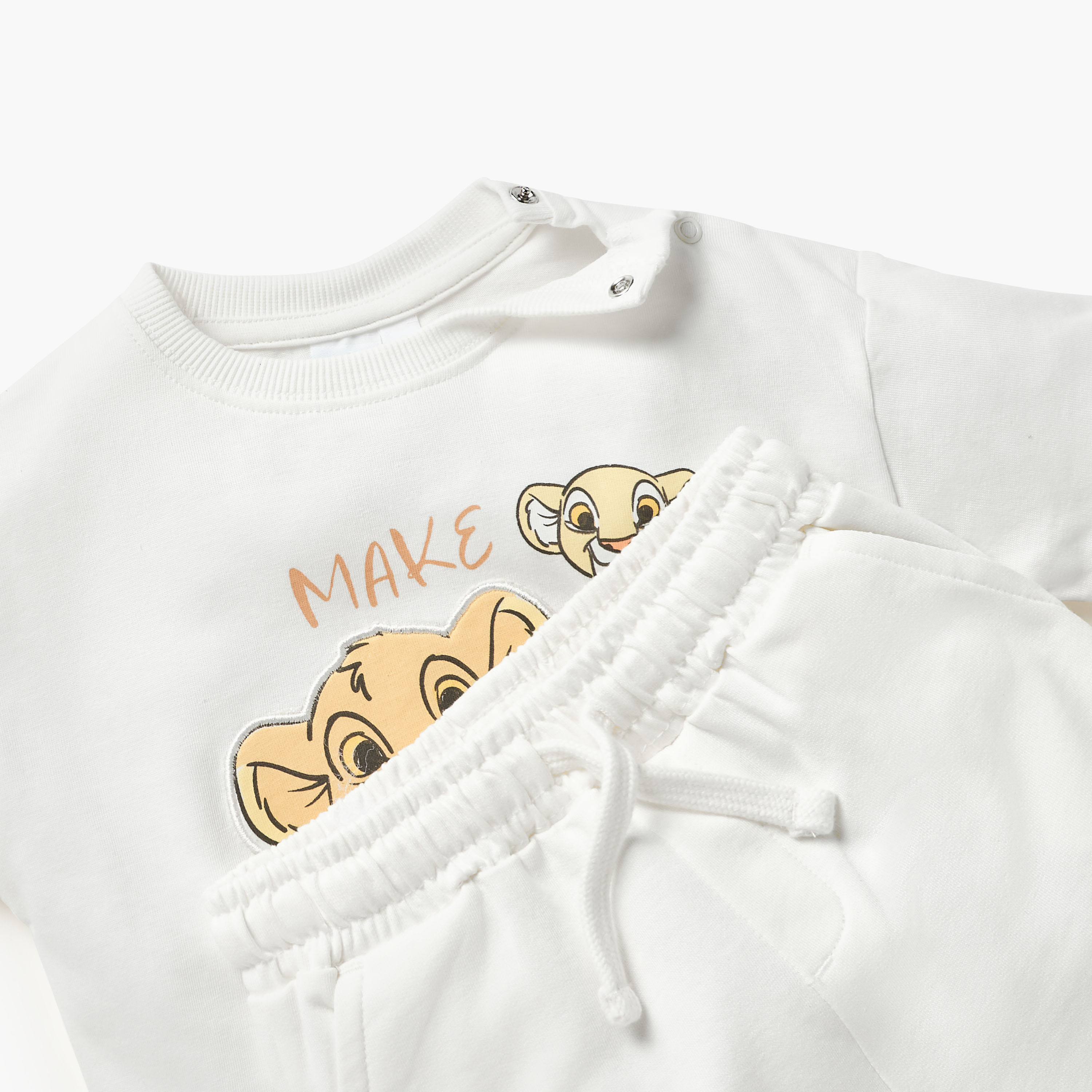 طقم تيشيرت وشورت بطبعات الأسد الملك من ديزني-baby-boys-clothing-setsandcoords-image-4