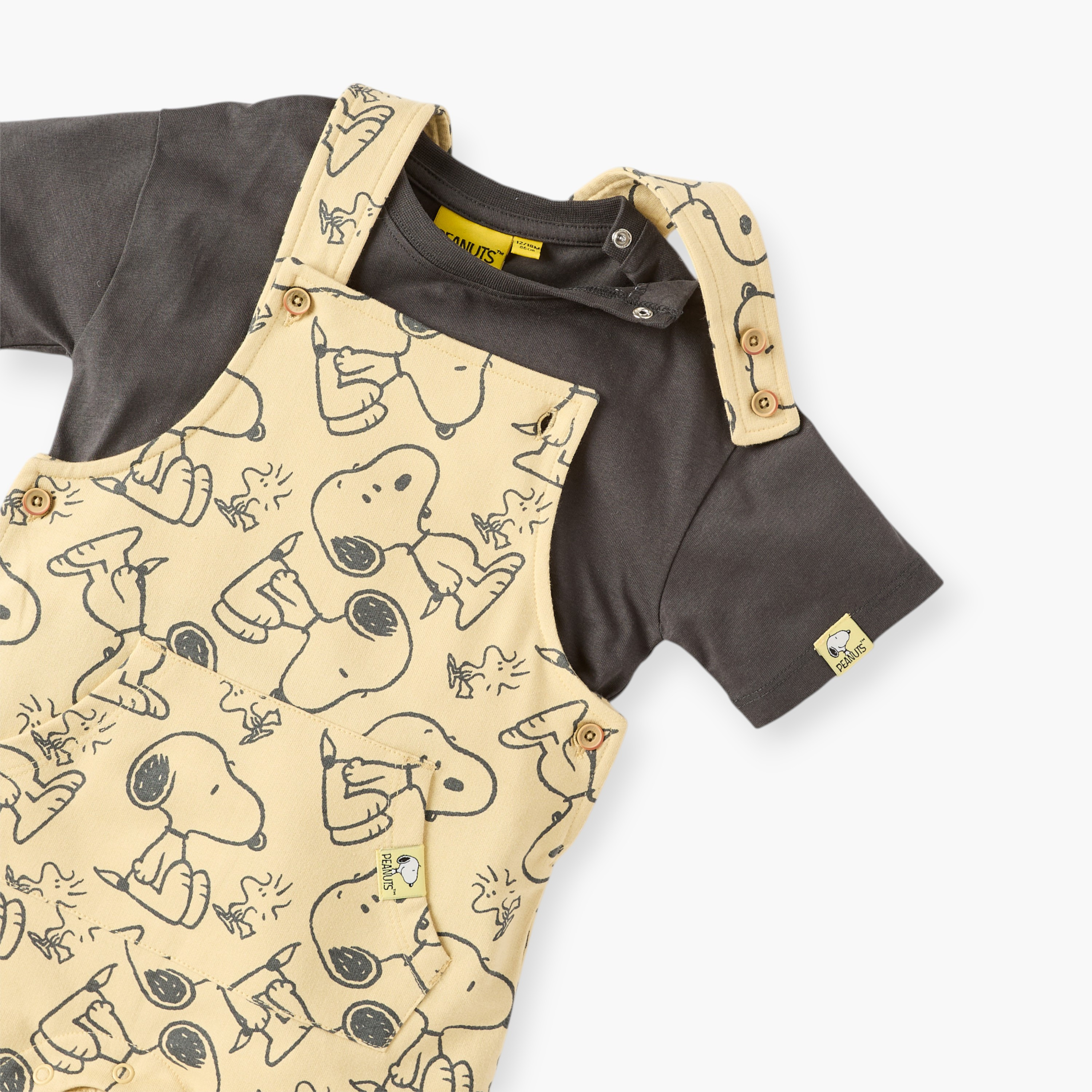 طقم دنغري وتيشيرت سادة-baby-boys-clothing-setsandcoords-image-4