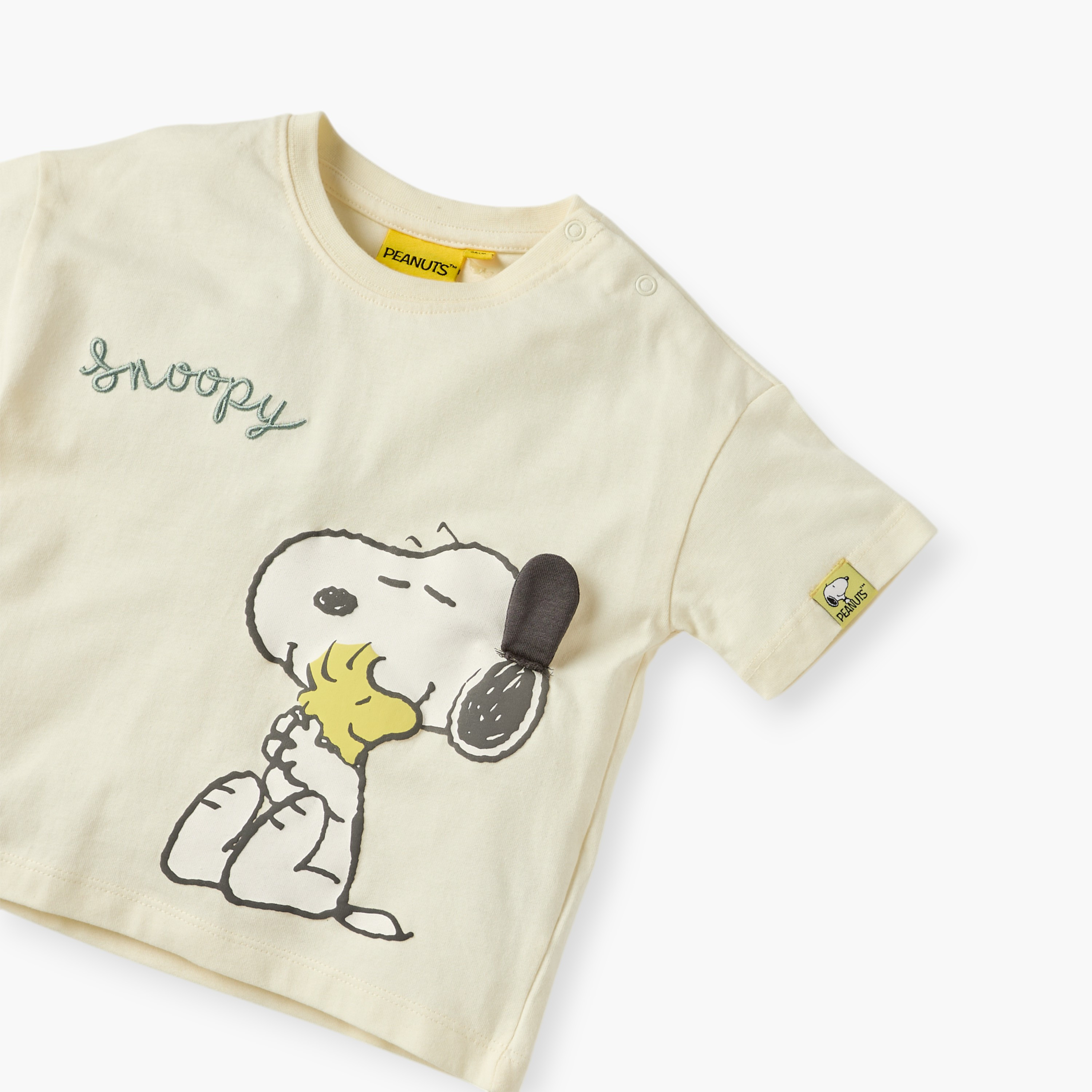 Snoopy Print Short Sleeves T-shirt and Shorts Set-baby-boys-clothing-setsandcoords-image-4