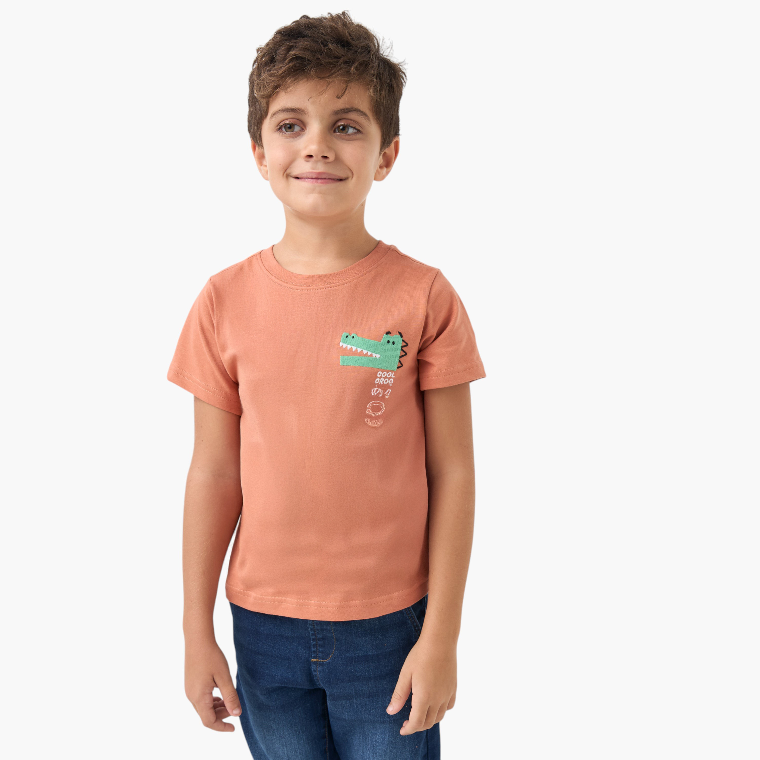 Juniors Assorted Crew Neck T-shirt with Short Sleeves - Set of 2-boys-clothing-tshirtsandpolos-image-2