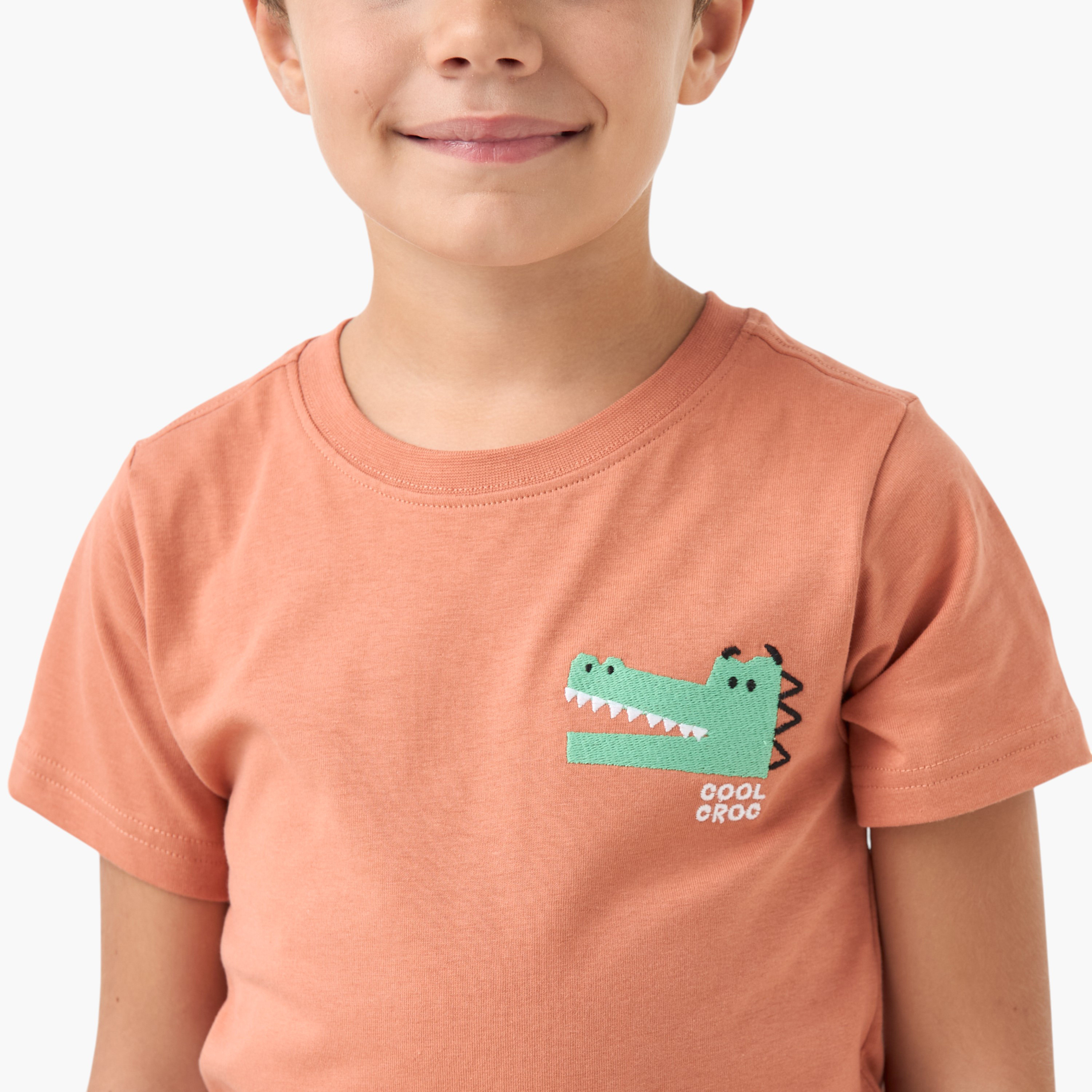 Juniors Assorted Crew Neck T-shirt with Short Sleeves - Set of 2-boys-clothing-tshirtsandpolos-image-5
