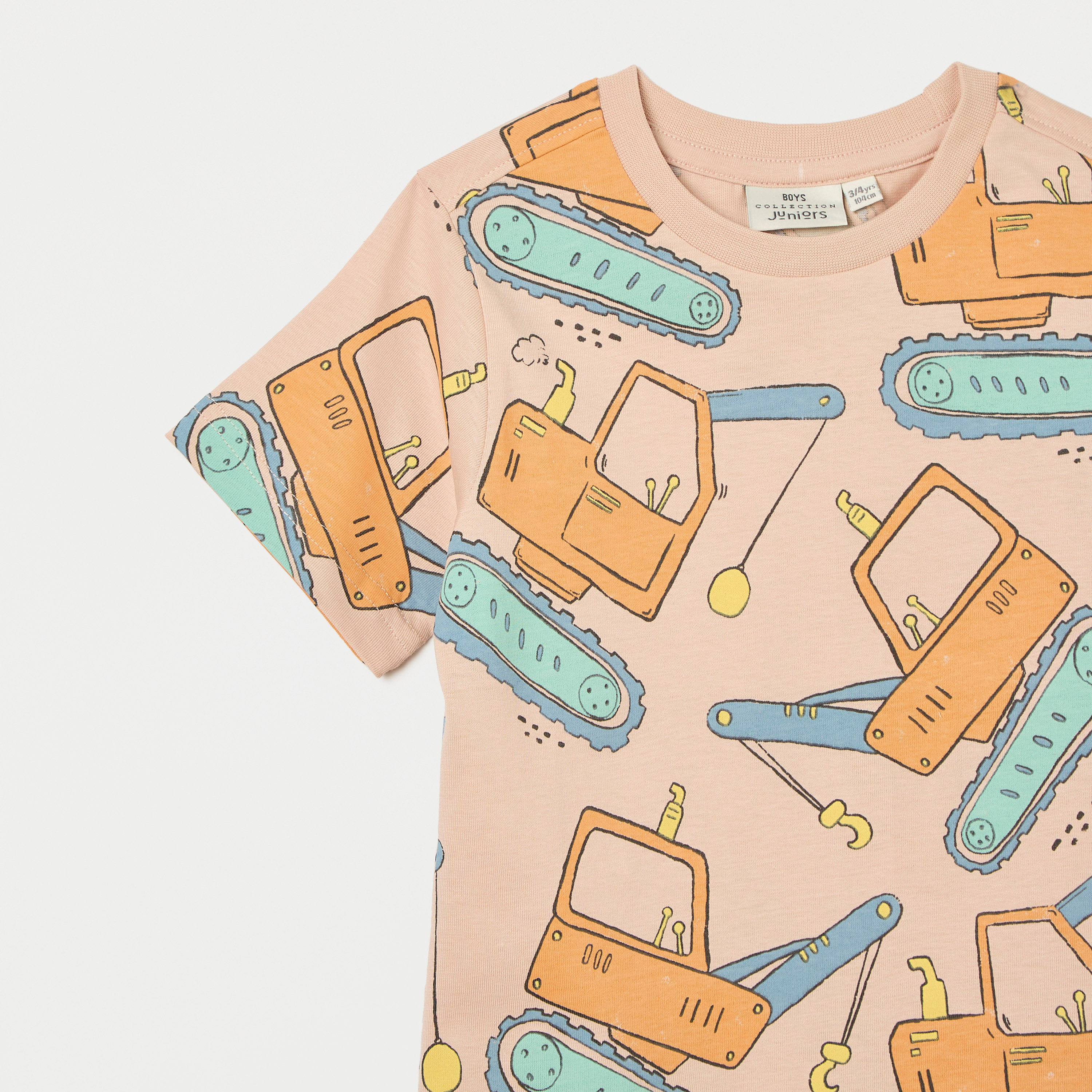 تيشيرت بياقة ضيقة وأكمام قصيرة وطبعات مركبة من جونيورز-baby-boys-clothing-tshirtsandpolos-image-3