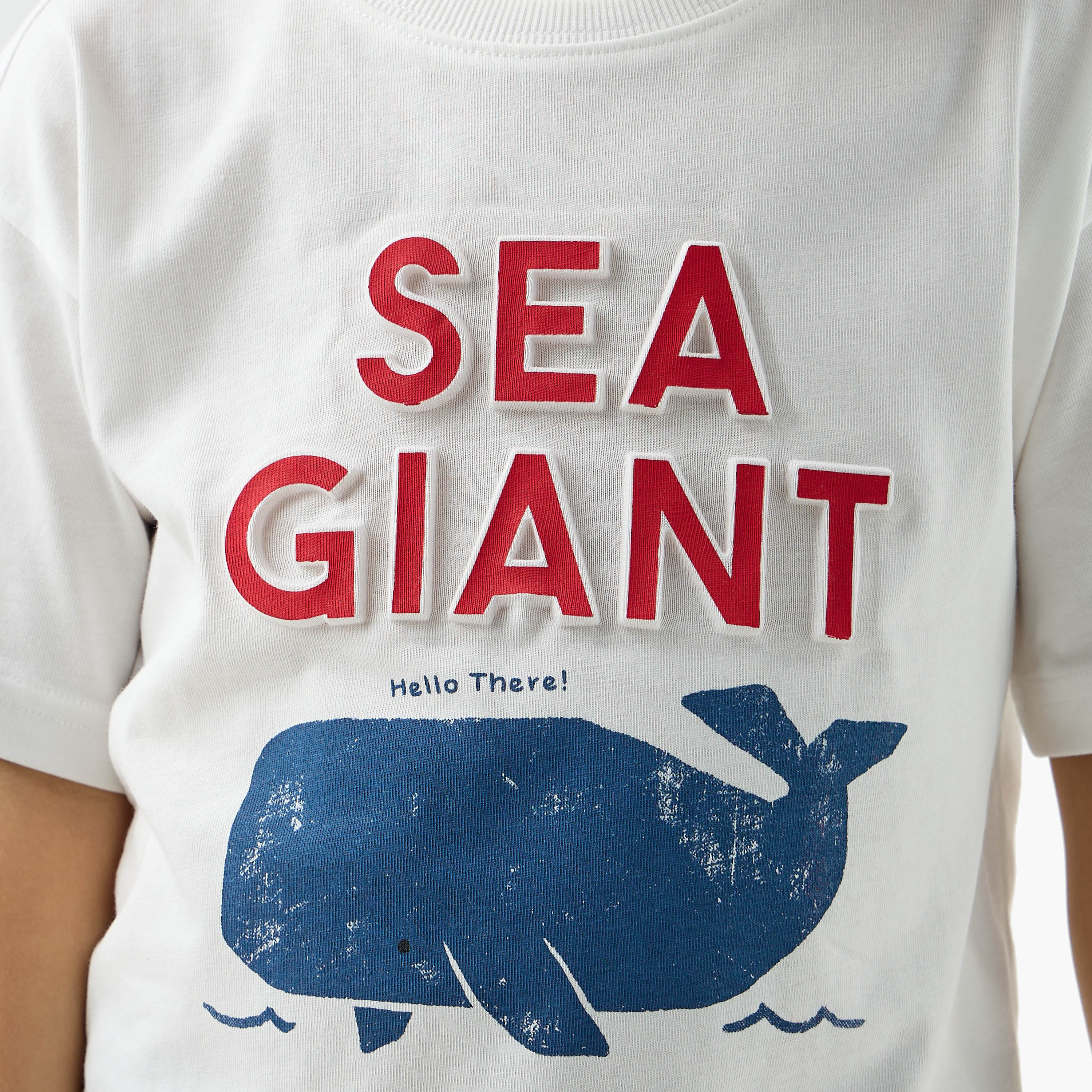Juniors Graphic Print Crew Neck T-shirt with Short Sleeves-boys-clothing-tshirtsandpolos-image-5
