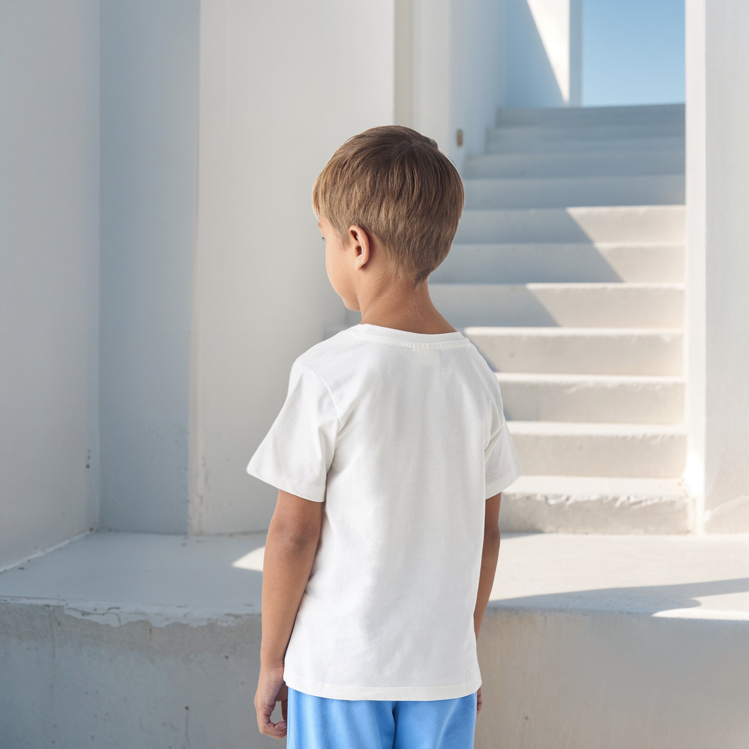 Juniors Light House Print T-shirt with Short Sleeves-boys-clothing-tshirtsandpolos-image-3