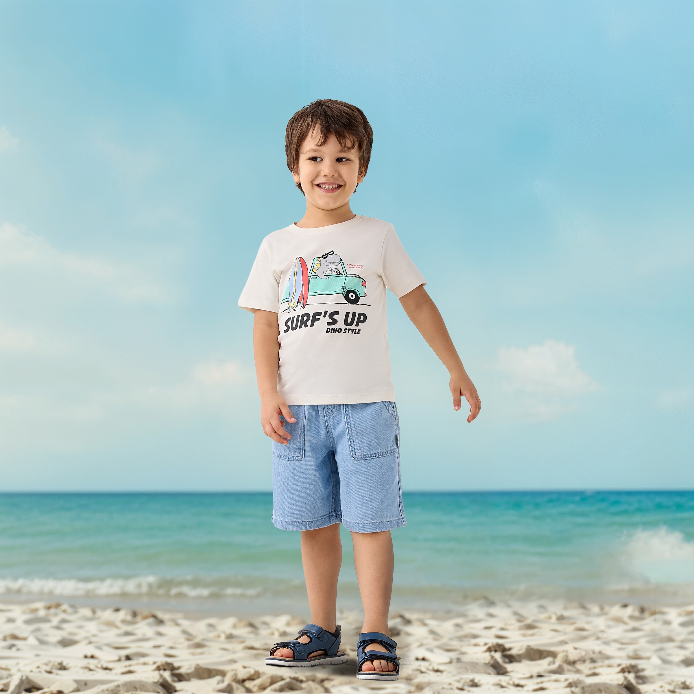 تيشيرت بأكمام قصيرة وطبعات من جونيورز-boys-clothing-tshirtsandpolos-image-2