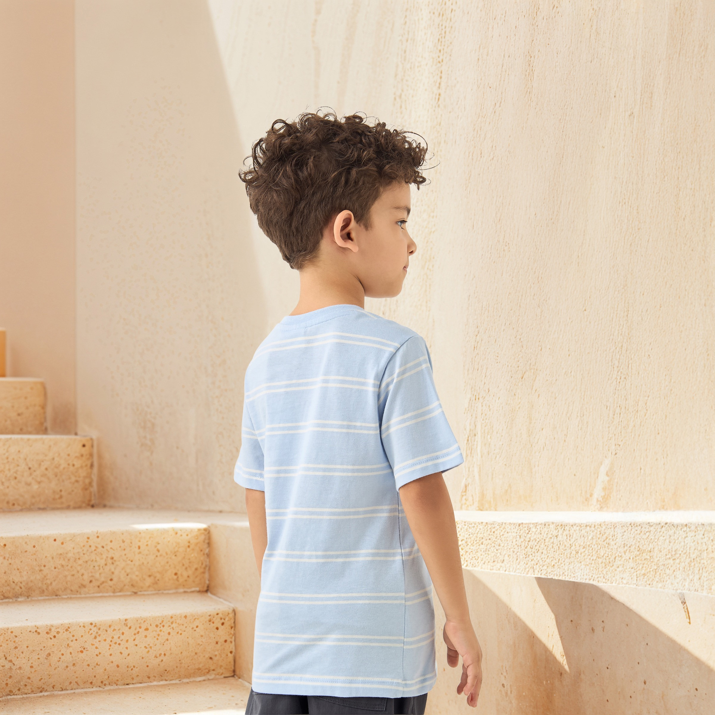 Juniors Printed Crew Neck T-shirt with Short Sleeves - Set of 2-boys-clothing-tshirtsandpolos-image-3