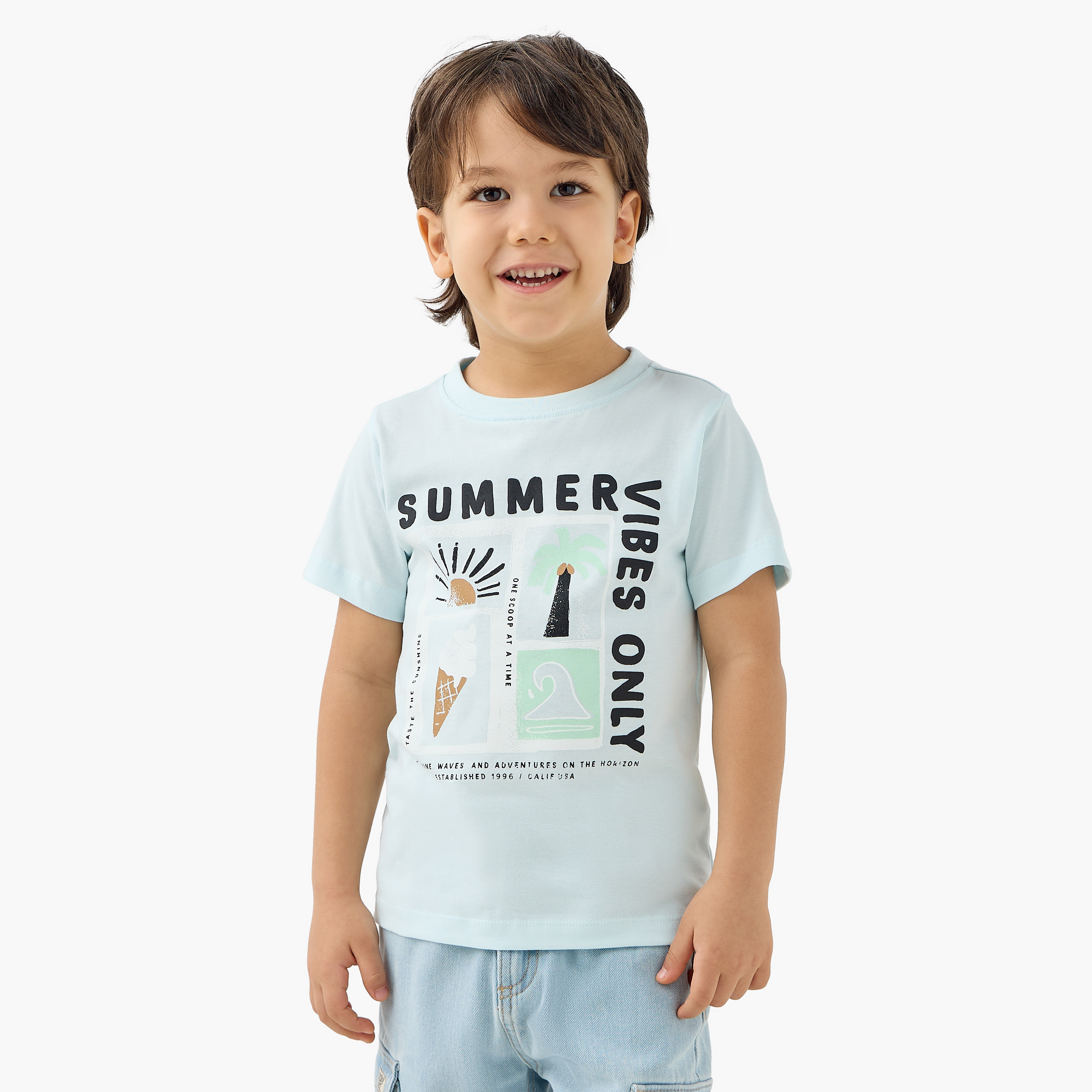 تيشيرت بأكمام قصيرة وطبعات جرافيك من جونيورز-boys-clothing-tshirtsandpolos-image-1