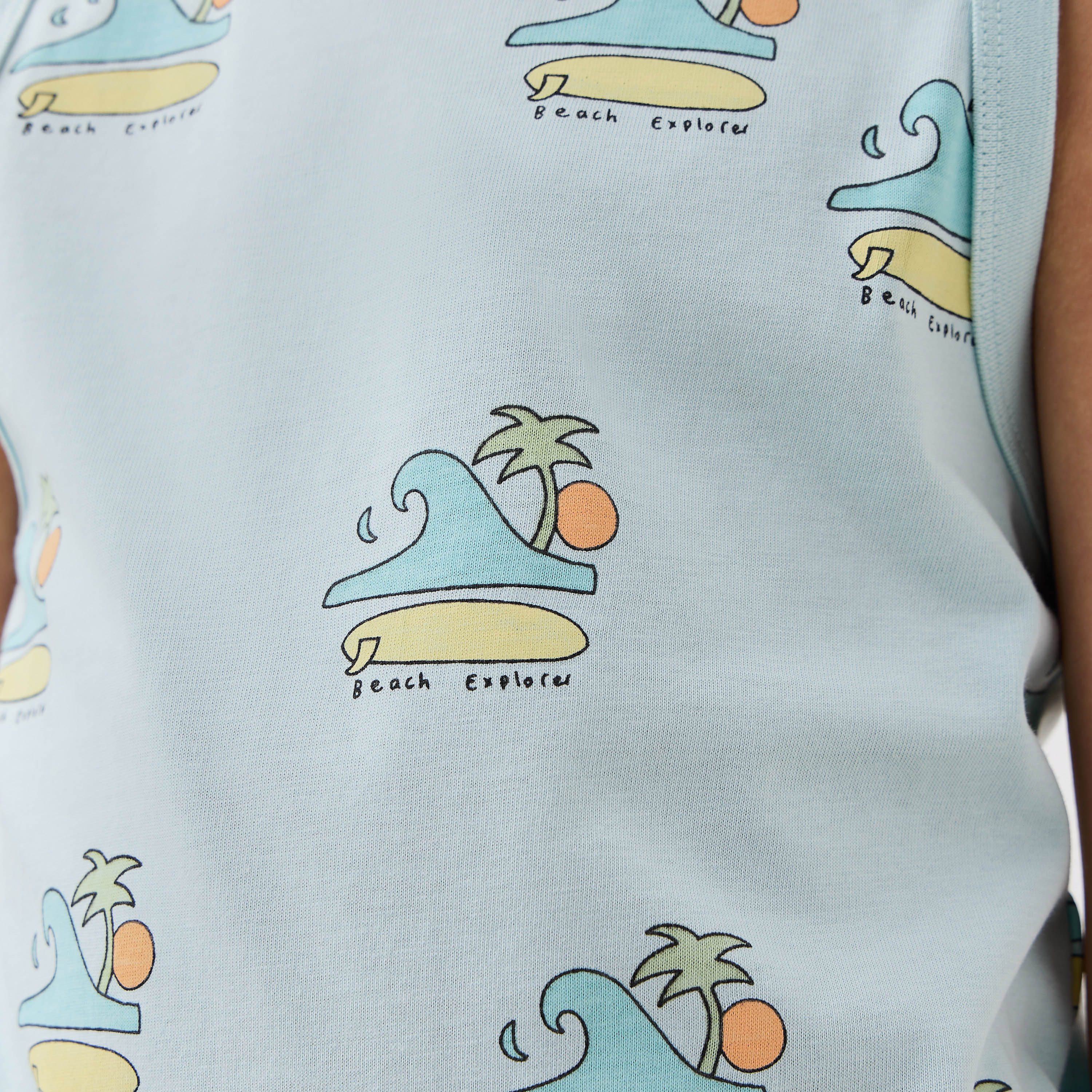 Juniors Printed Sleeveless T-shirt - Set of 2-boys-clothing-tshirtsandpolos-image-5