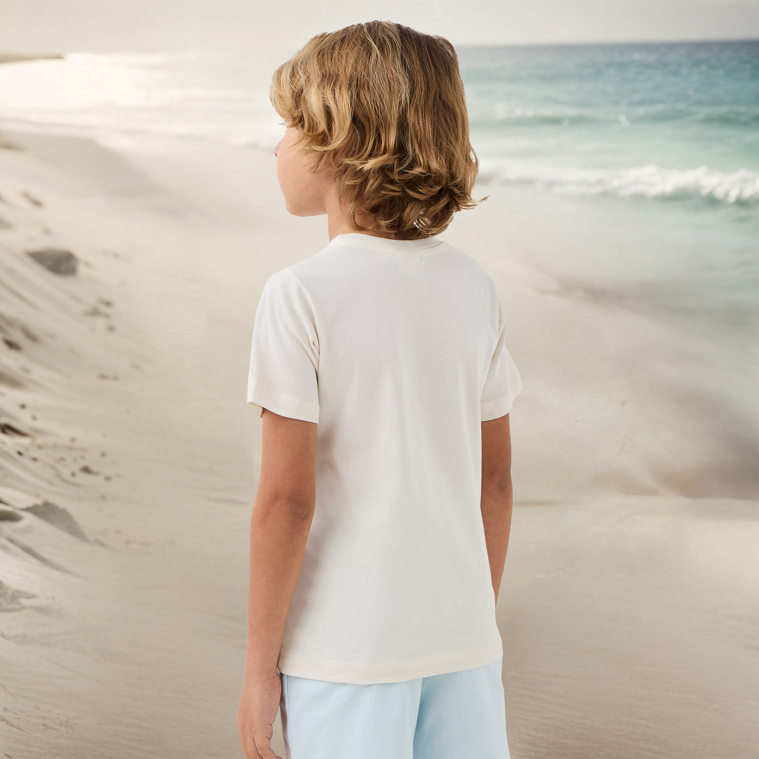 Juniors Dino Print Crew Neck T-shirt with Short Sleeves-boys-clothing-tshirtsandpolos-image-3