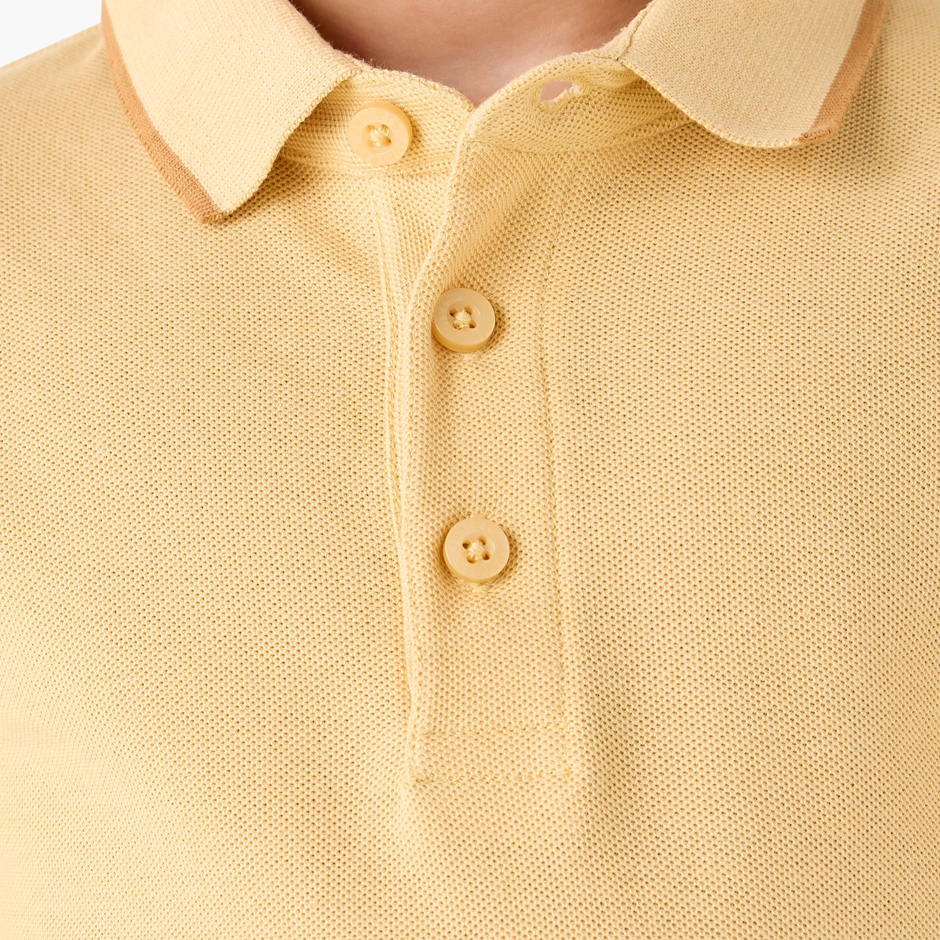 Juniors Collared Long Sleeves Polo T-shirt with Textured Design-boys-clothing-tshirtsandpolos-image-5