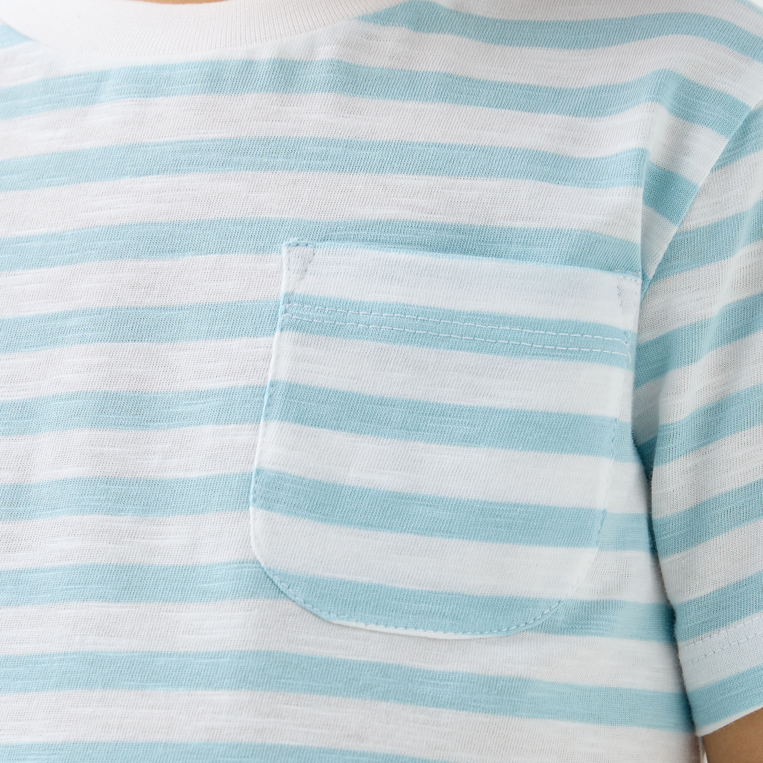 تيشيرت مخطط بأكمام قصيرة من جونيورز-boys-clothing-tshirtsandpolos-image-1