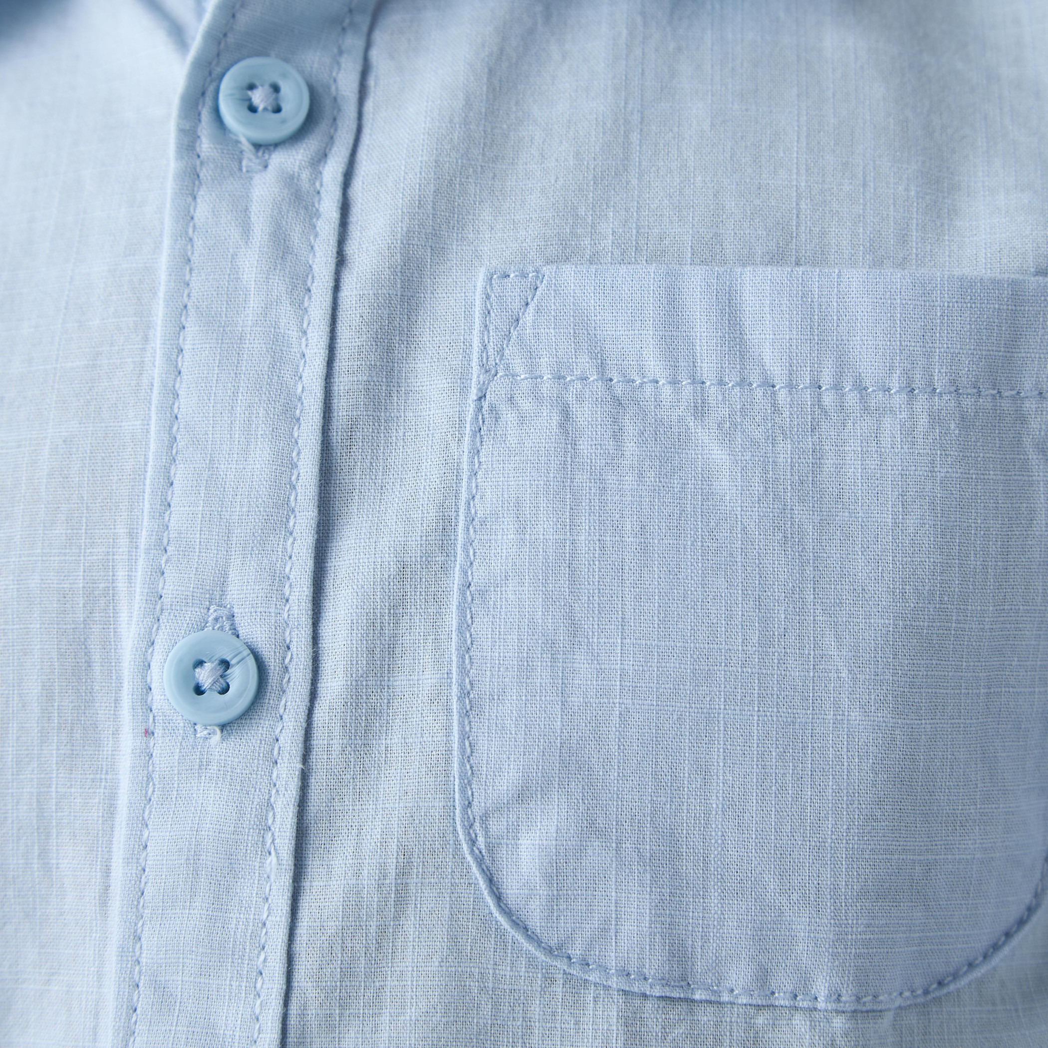 Juniors Solid Shirt with Button Closure and Long Sleeves-boys-clothing-shirts-image-5