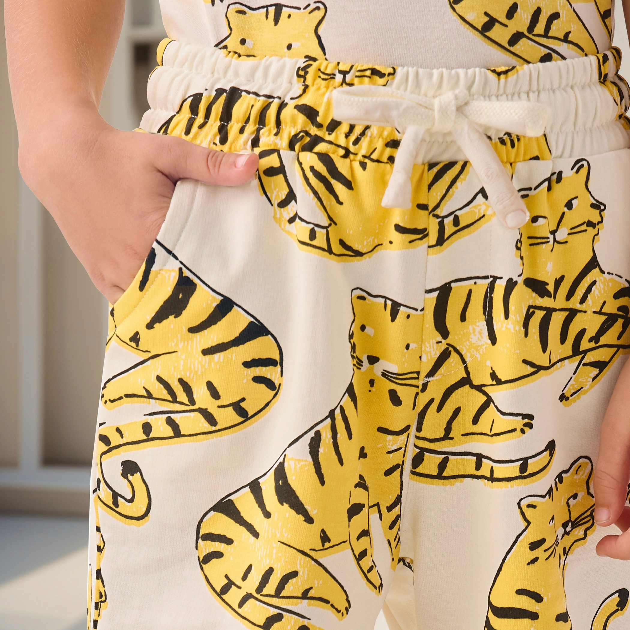 Juniors All-Over Tiger Print Shorts with Drawstring Closure and Pockets-boys-clothing-bottoms-shorts-image-4