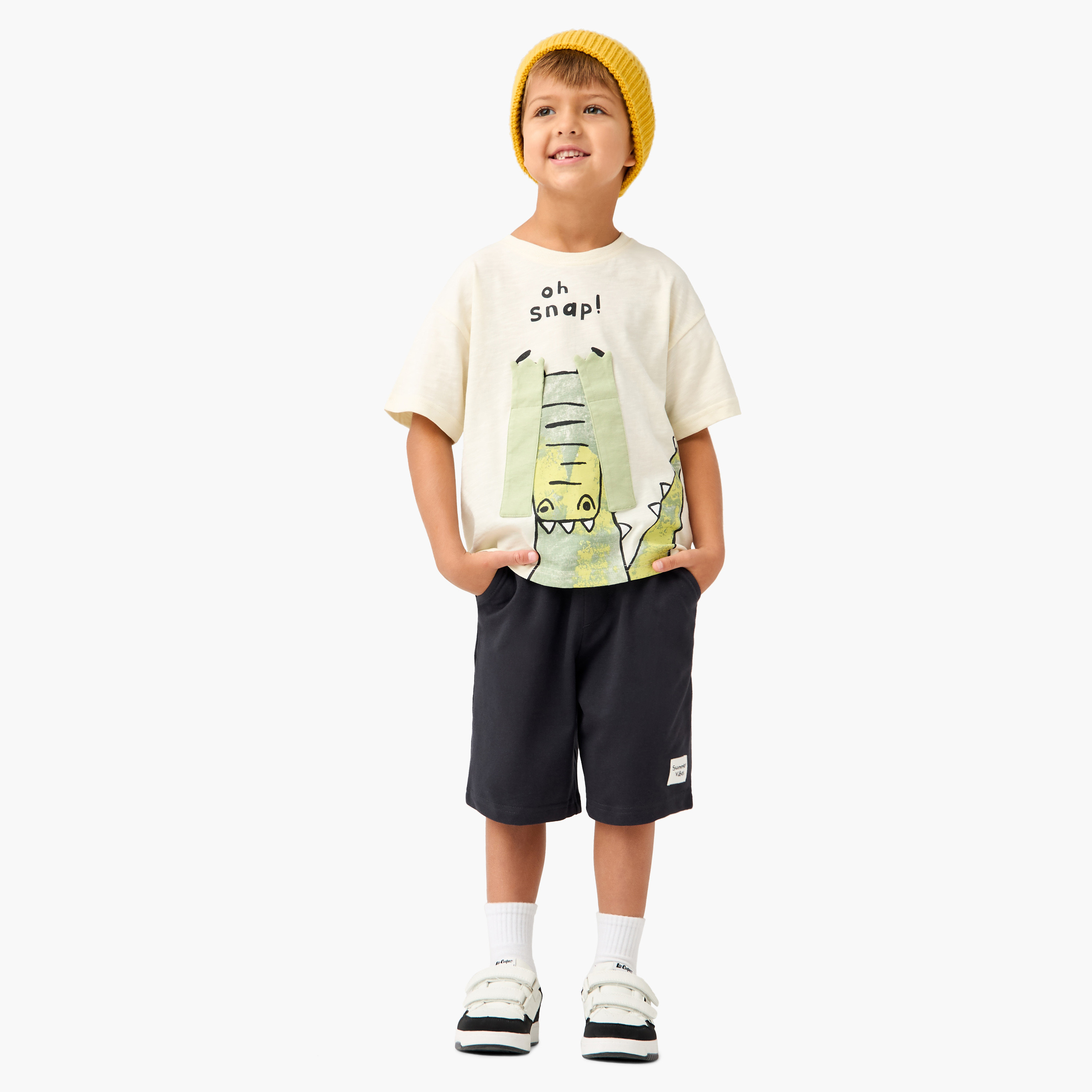 Juniors Solid Shorts with Drawstring Closure and Pockets-boys-clothing-bottoms-shorts-image-2
