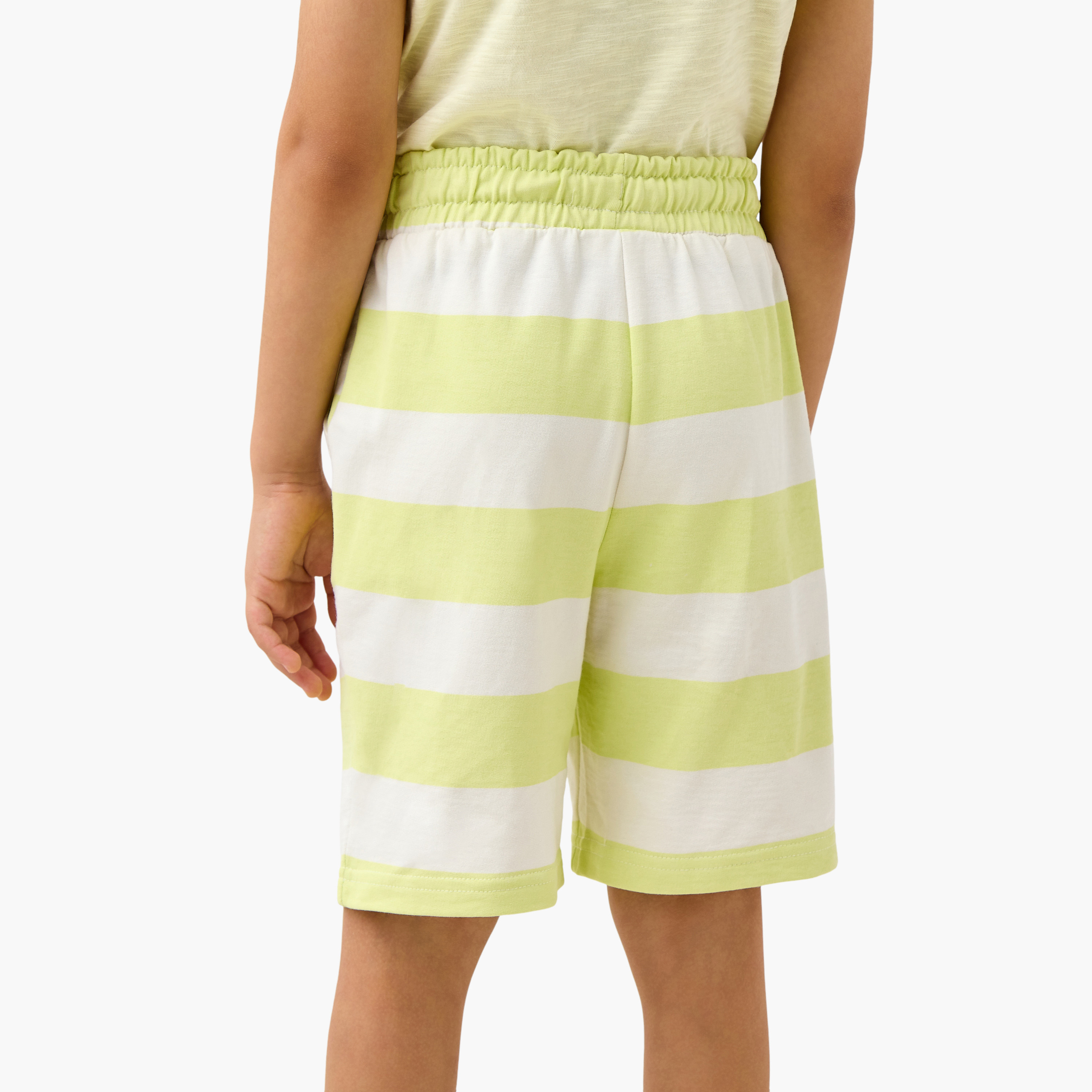 Juniors Striped Shorts with Drawstring Closure-boys-clothing-bottoms-shorts-image-3
